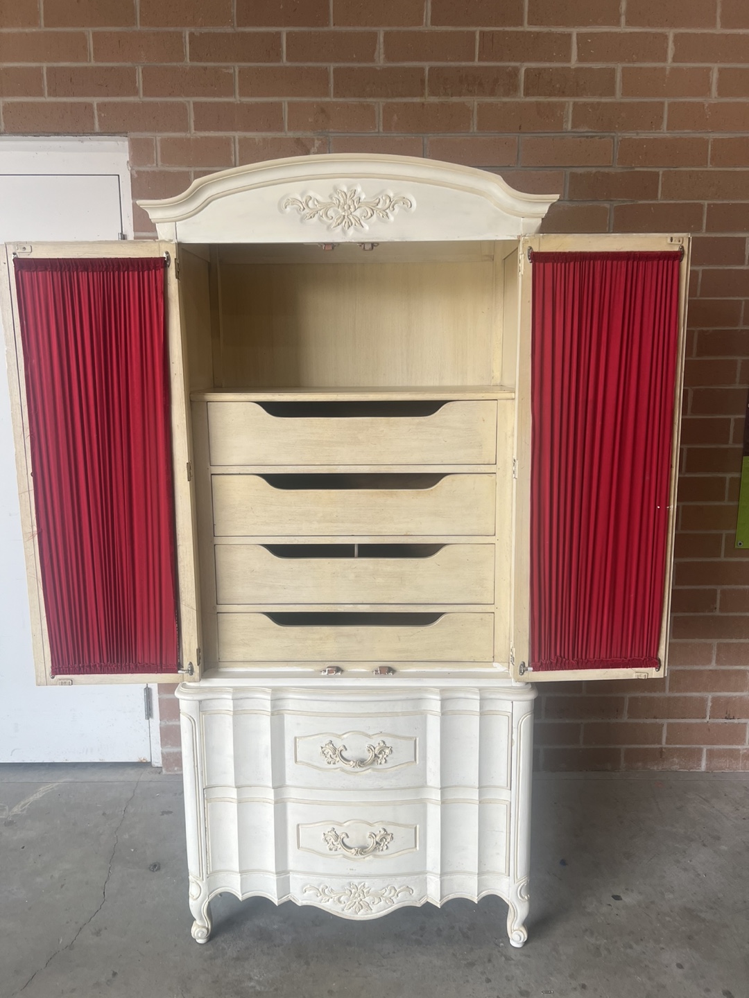 Vintage Armoire Cabinet - Cream Color - photo 2