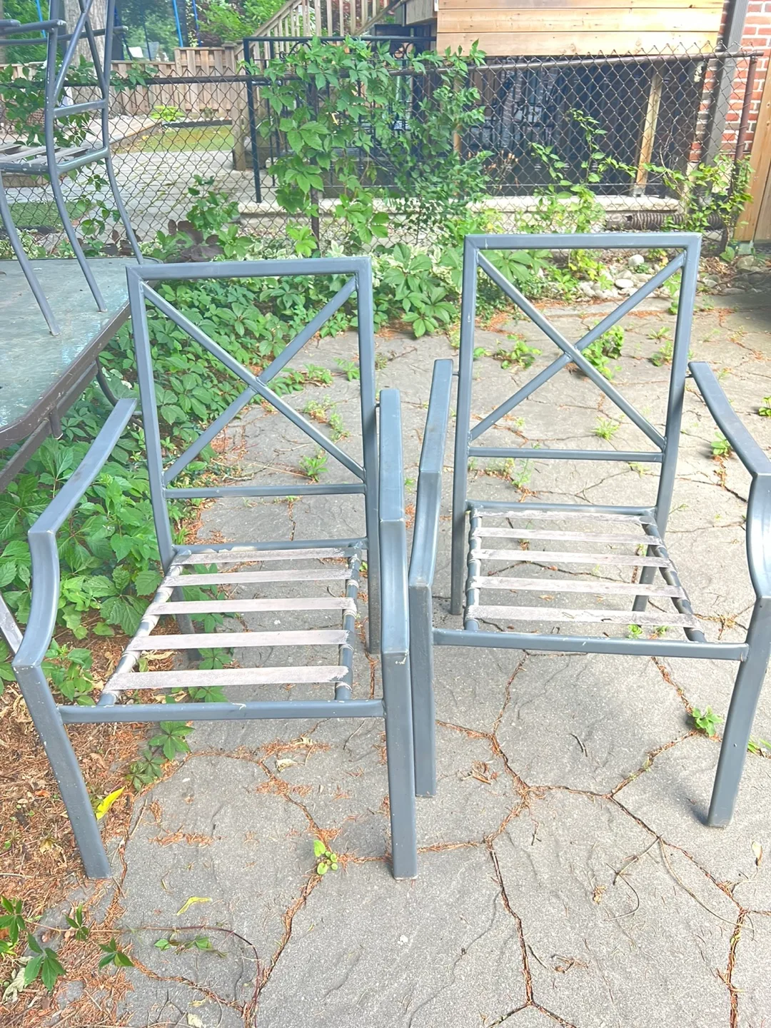 Outdoor Metal Patio Set with 4 Chairs image indicator(3)
