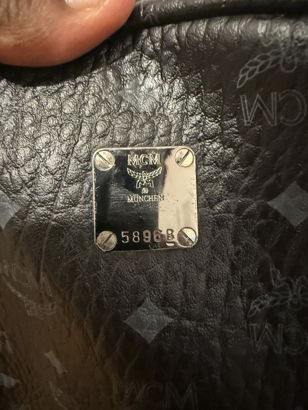 MCM Black Leather Backpack - photo 5
