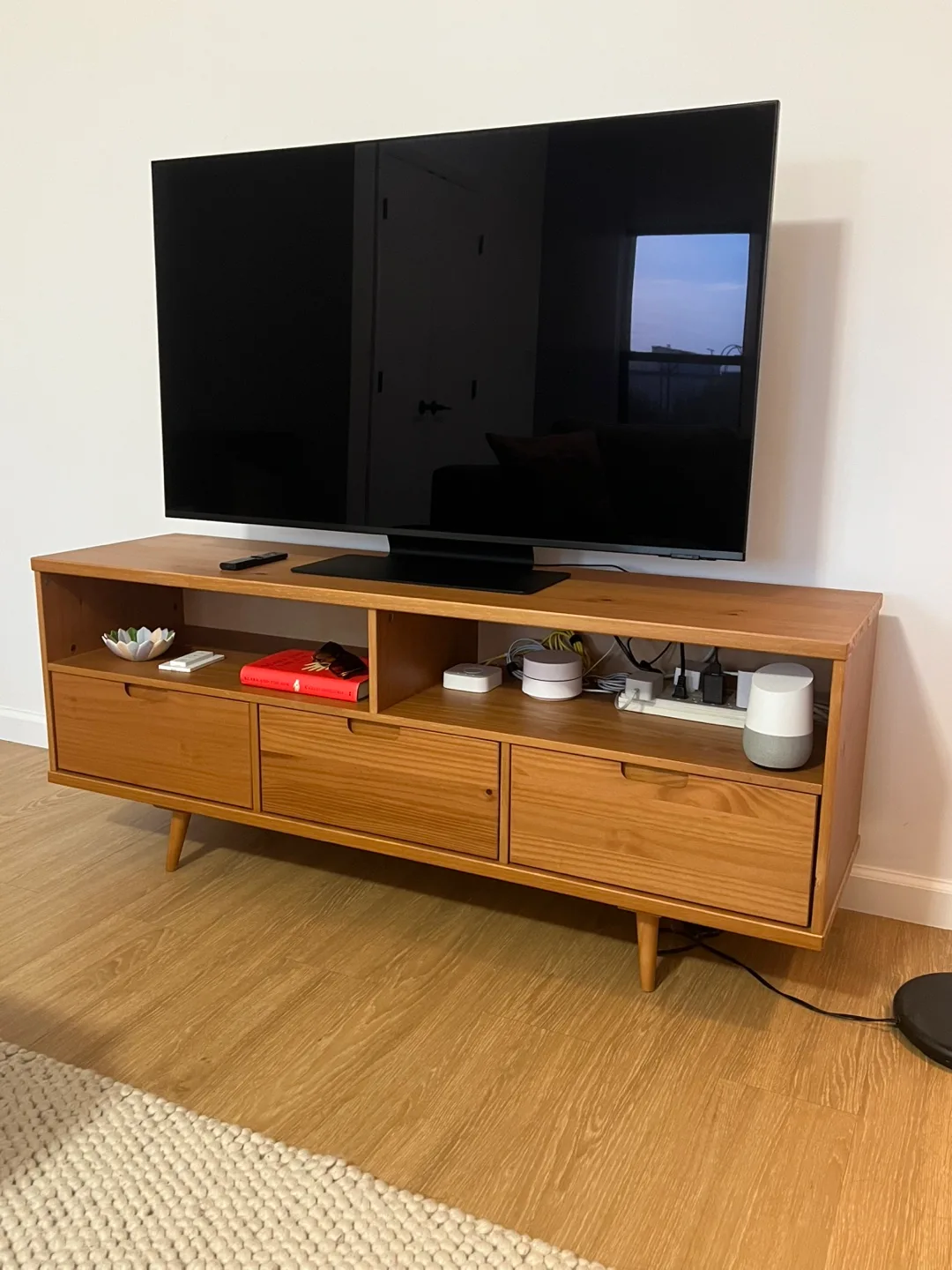 Mid-Century Modern Wood TV Stand thumbnail
