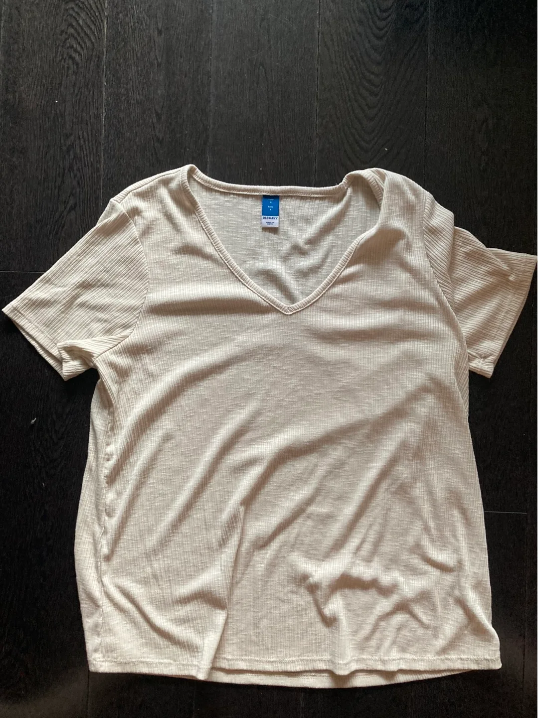 Old Navy Luxe Ribbed T-Shirt - Size S thumbnail