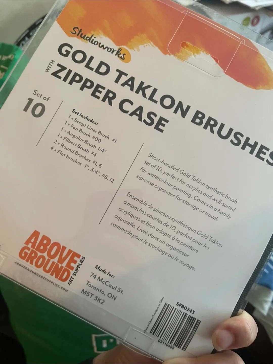 Paint Brush Set with Zipper Case image indicator(3)