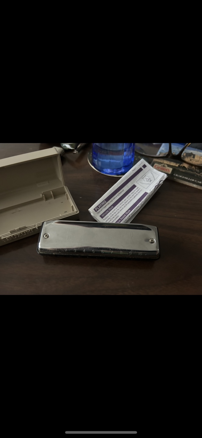 Suzuki Bluesmaster Harmonica with Case