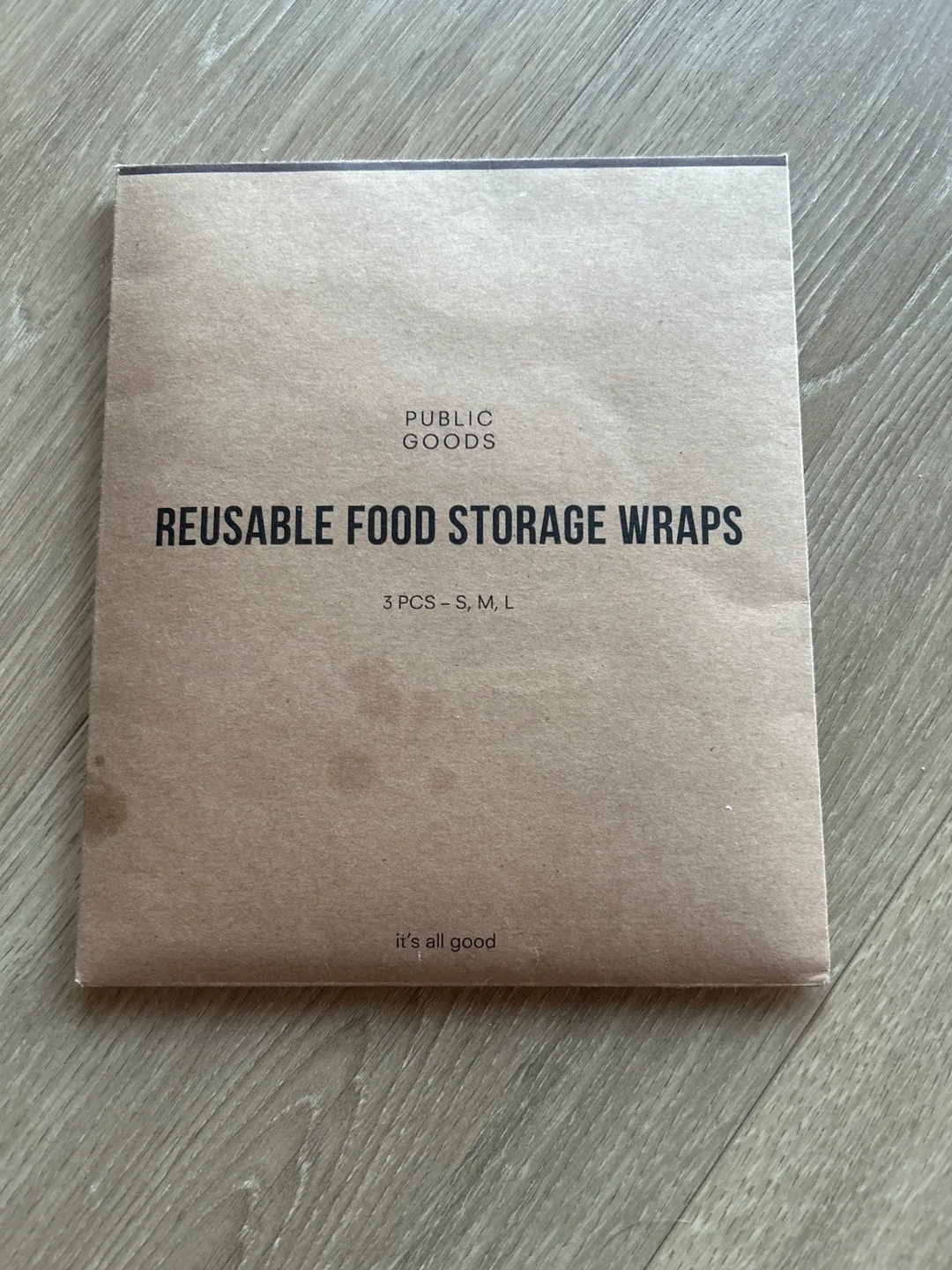 Public Goods Reusable Food Storage Wraps (3 pcs) thumbnail