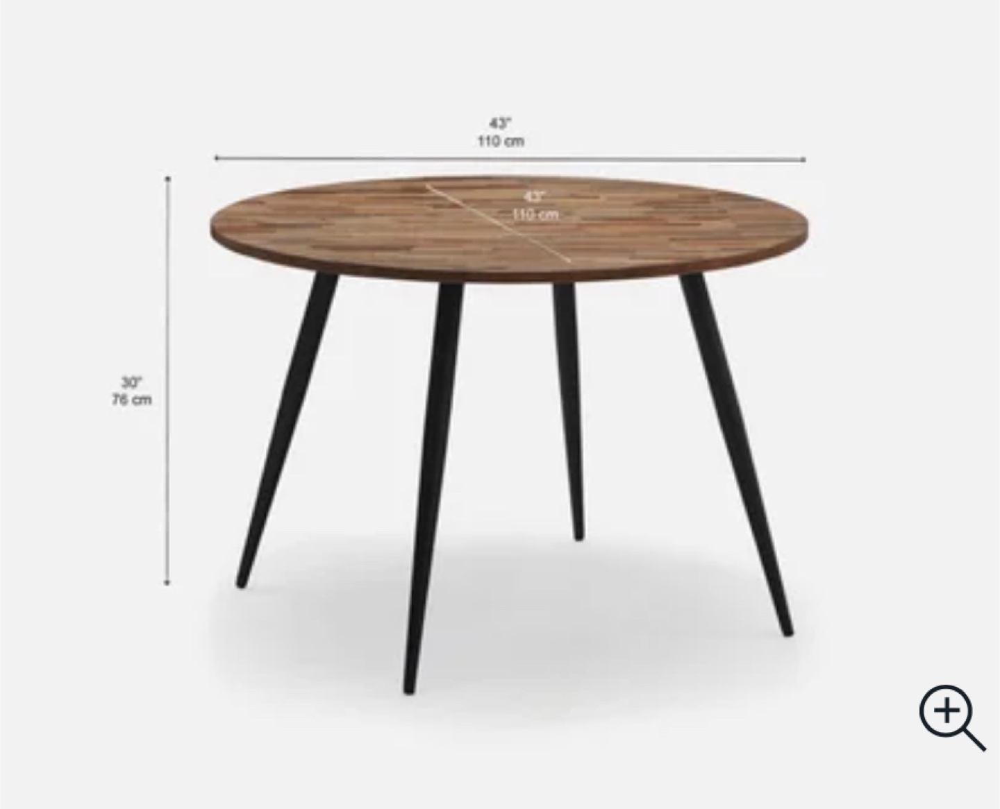 Structube Aviva - Dining Table 110cm