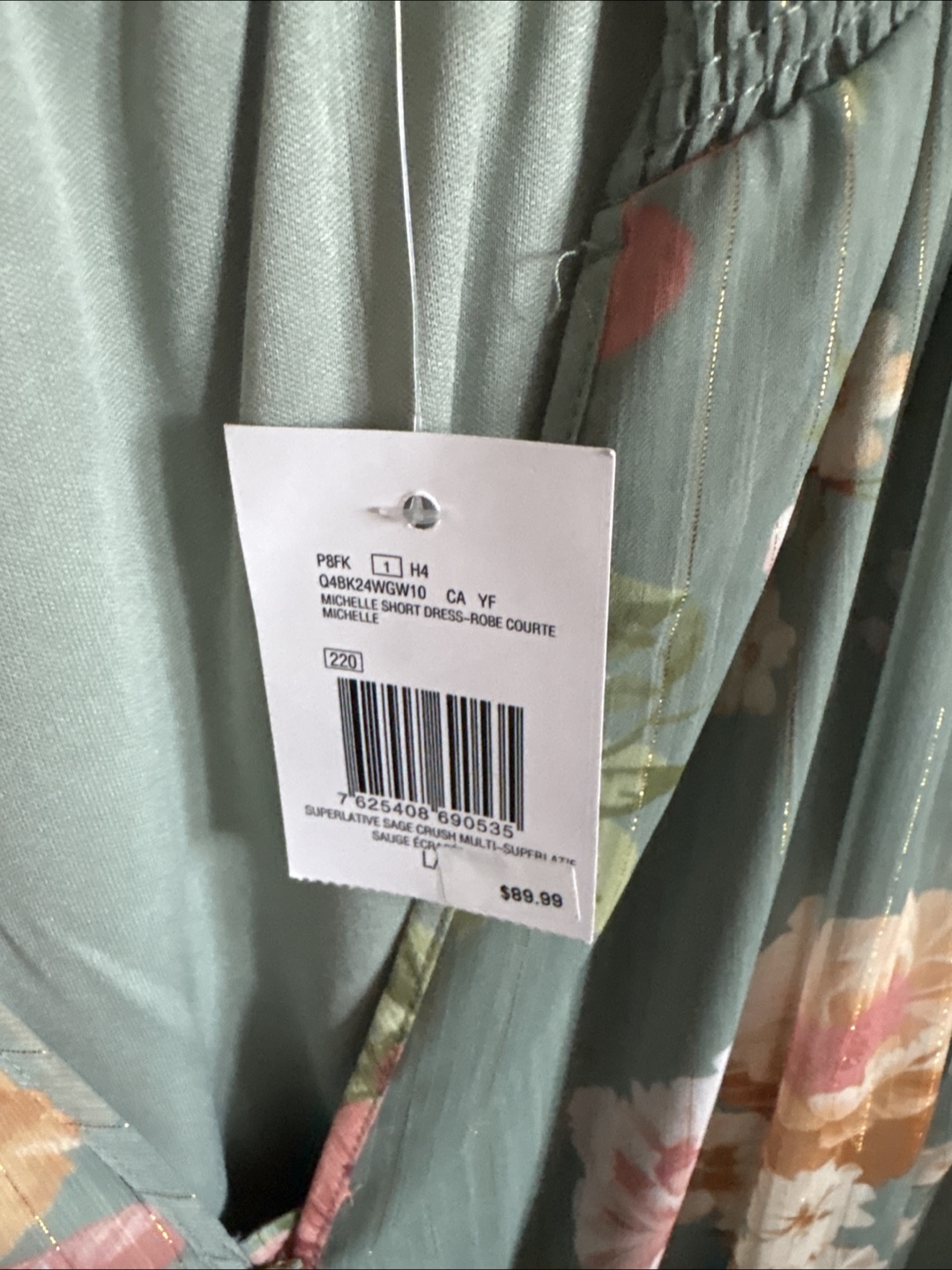 Guess Michelle Floral Dress - Size L - photo 4