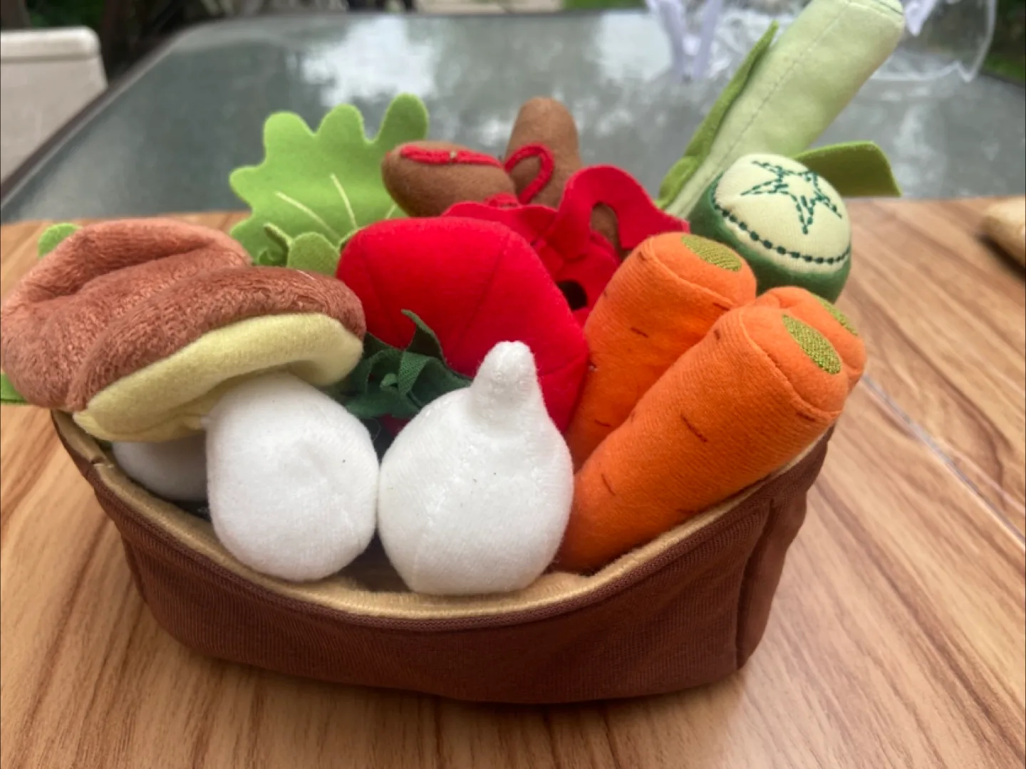Plush Play Food Vegetable Basket thumbnail