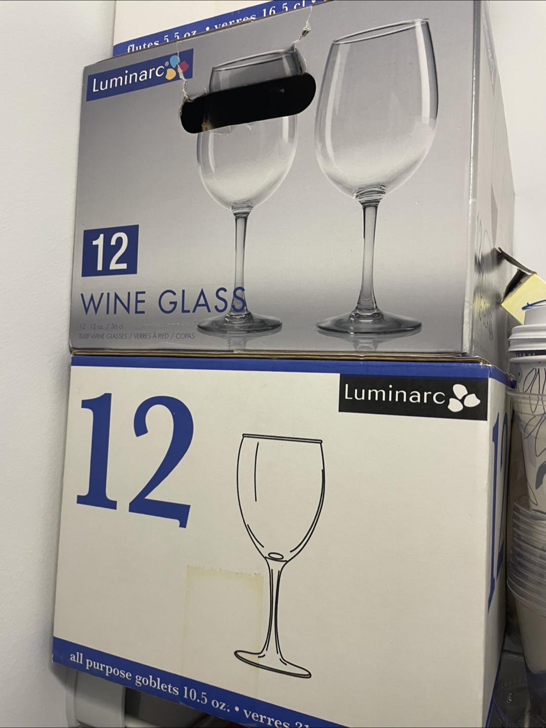 (3) Luminarc 12-Piece Glass Sets