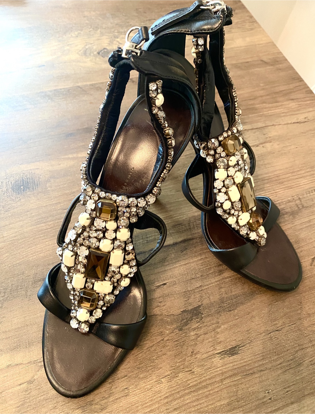Giuseppe Zanotti Embellished Heels - Size 38