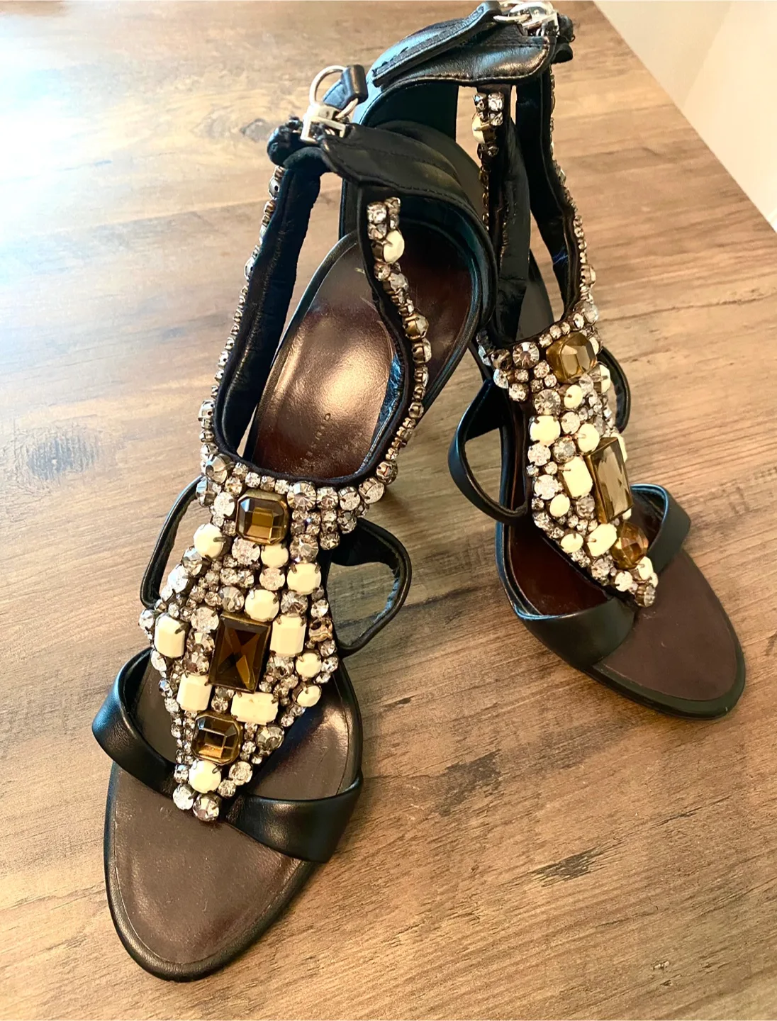 Giuseppe Zanotti Embellished Heels - Size 38 thumbnail