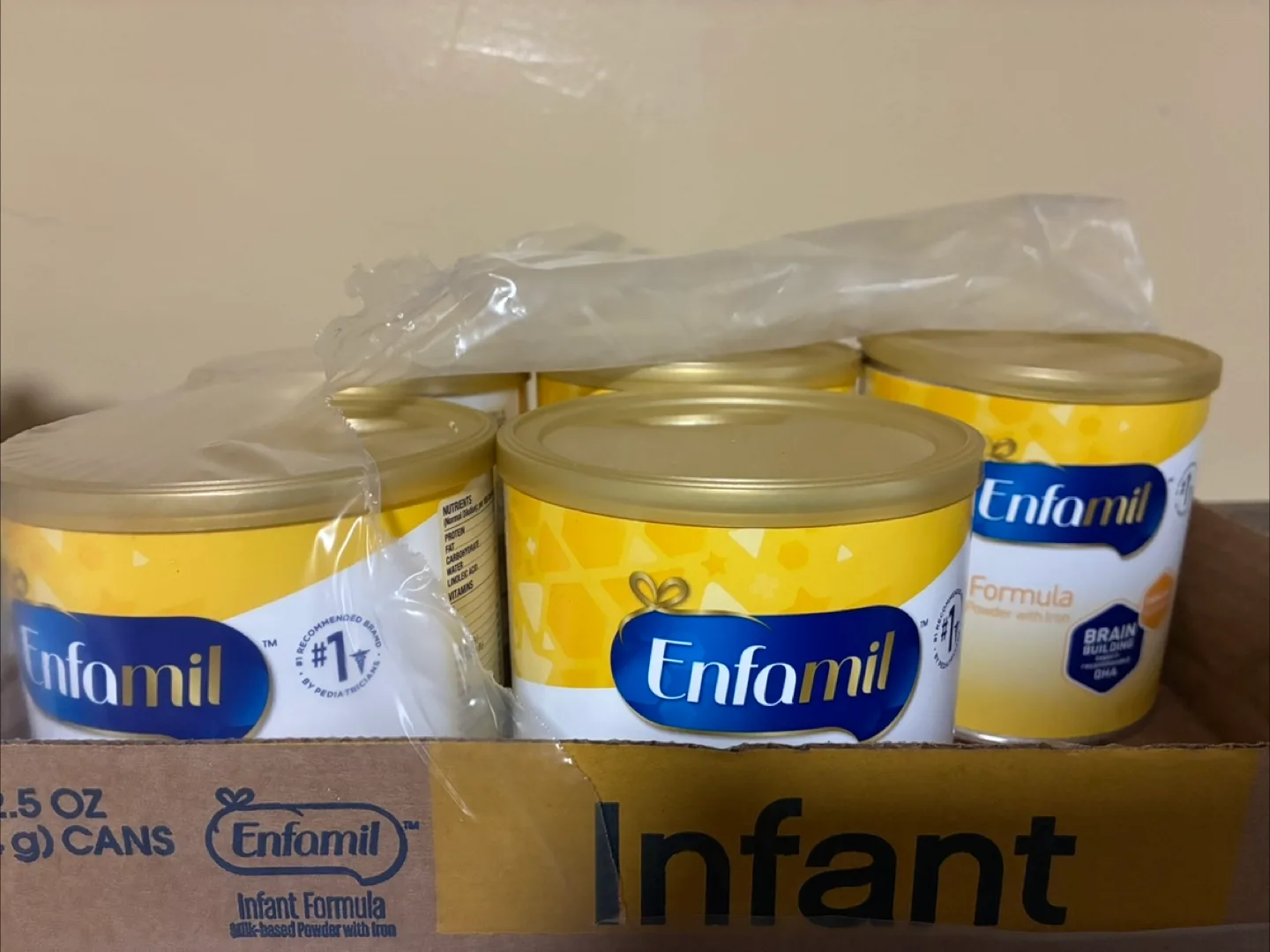6cans of Enfamil Infant Formula Milk Powder image indicator(3)