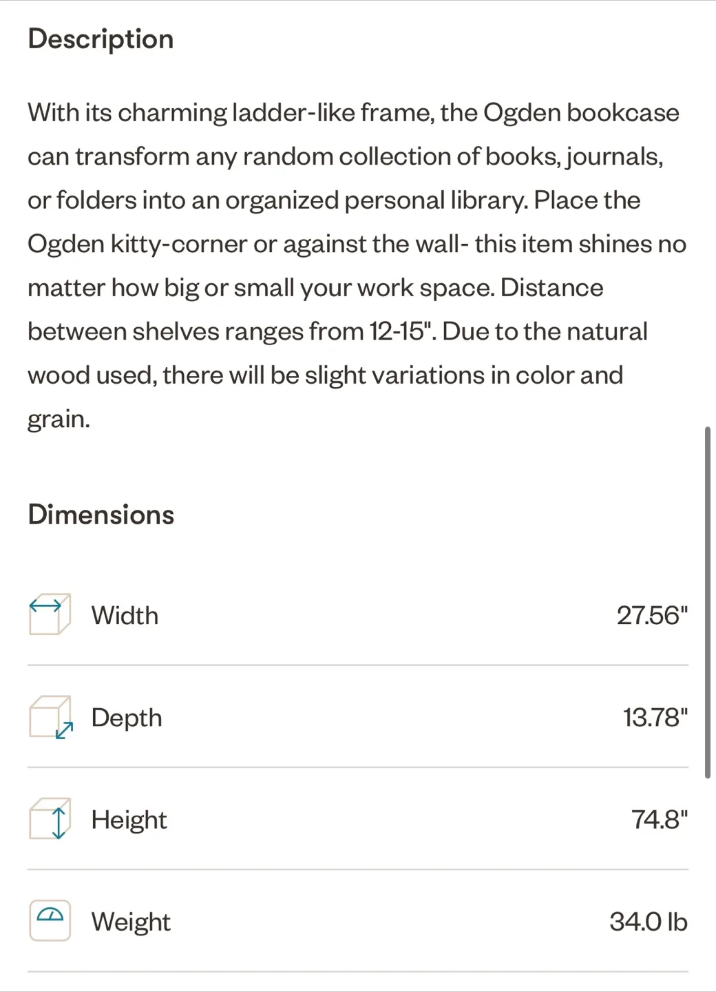 Ogden Leaning Ladder Bookcase image indicator(4)