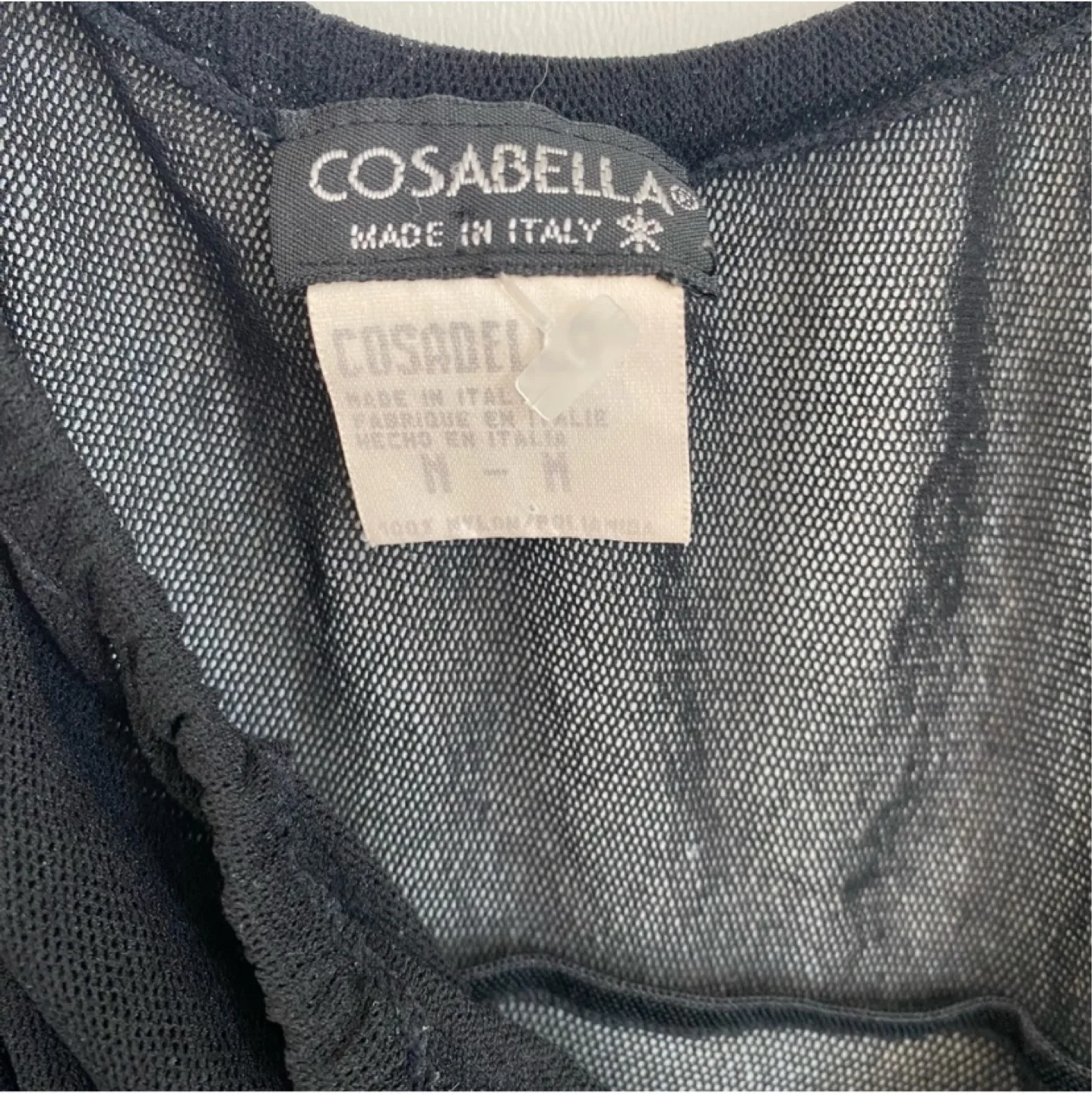 Vintage Y2K Cosabella Italian Sheer Mesh Babydoll Slip Size M image indicator(2)