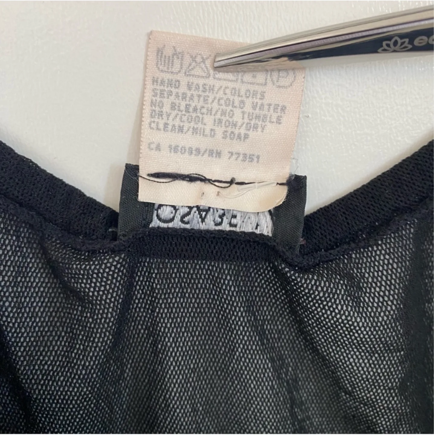 Vintage Y2K Cosabella Italian Sheer Mesh Babydoll Slip Size M image indicator(3)