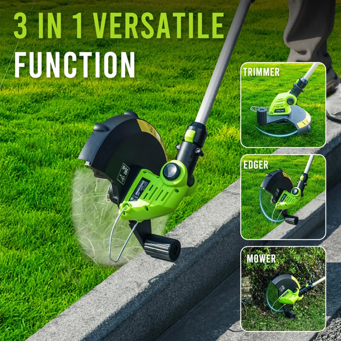 STEELITE 21V Cordless String Trimmer w Battery + Charger image indicator(2)