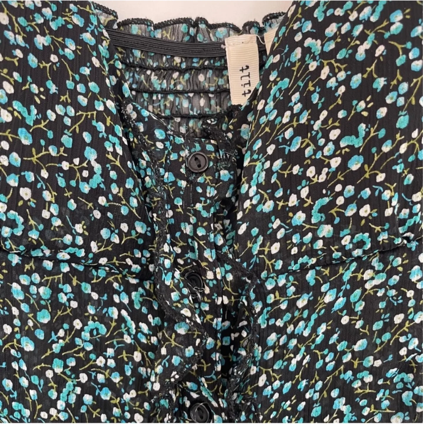 Y2K Floral Ruffle Micro Floral Cami Size Small image indicator(7)
