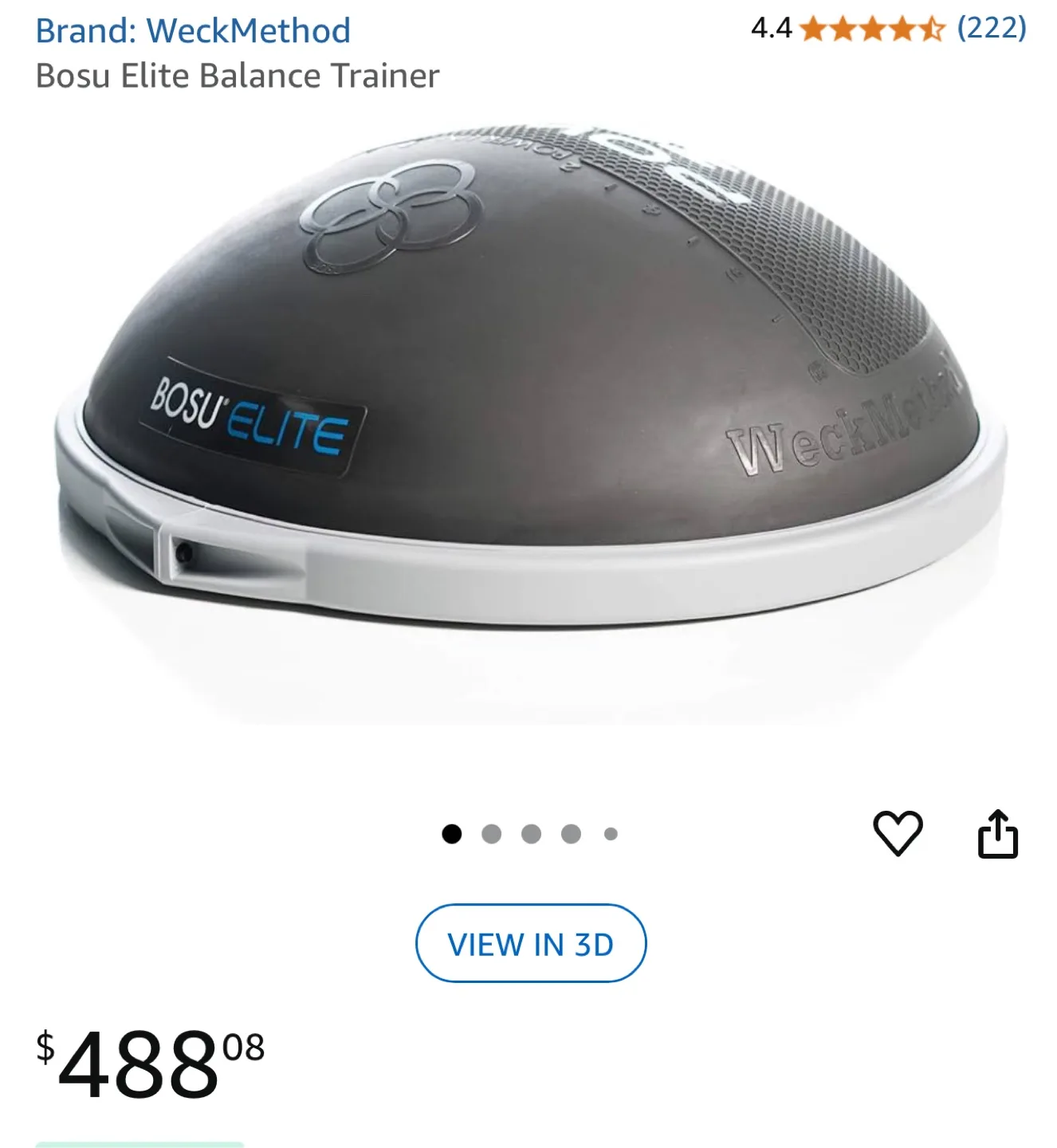 WeckMethod Bosu Elite Balance Trainer thumbnail