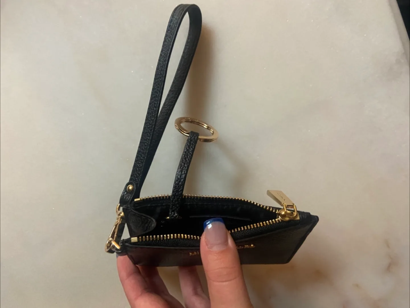 Real small black Michael Kors coin purse image indicator(3)