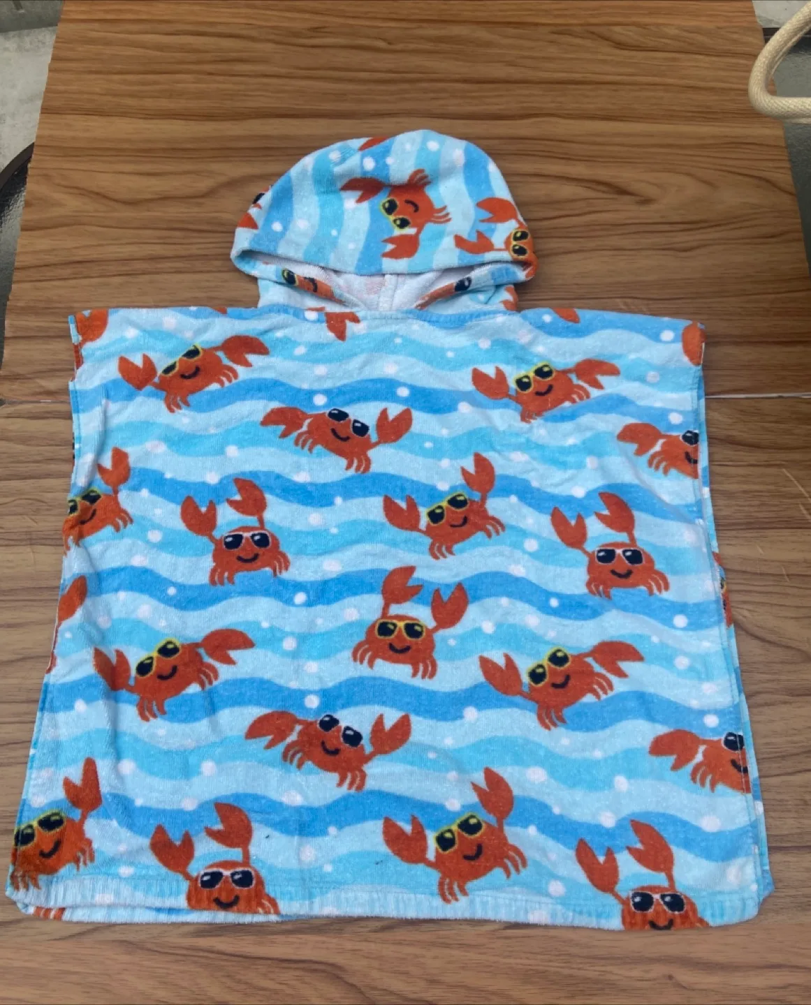 Indigo Kids hooded poncho cotton towel image indicator(3)