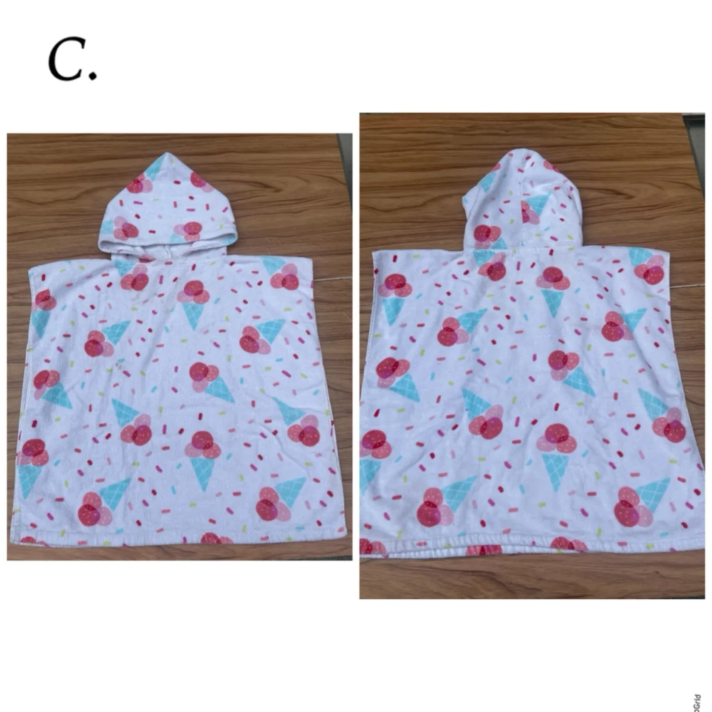 Indigo Kids hooded poncho cotton towel image indicator(9)