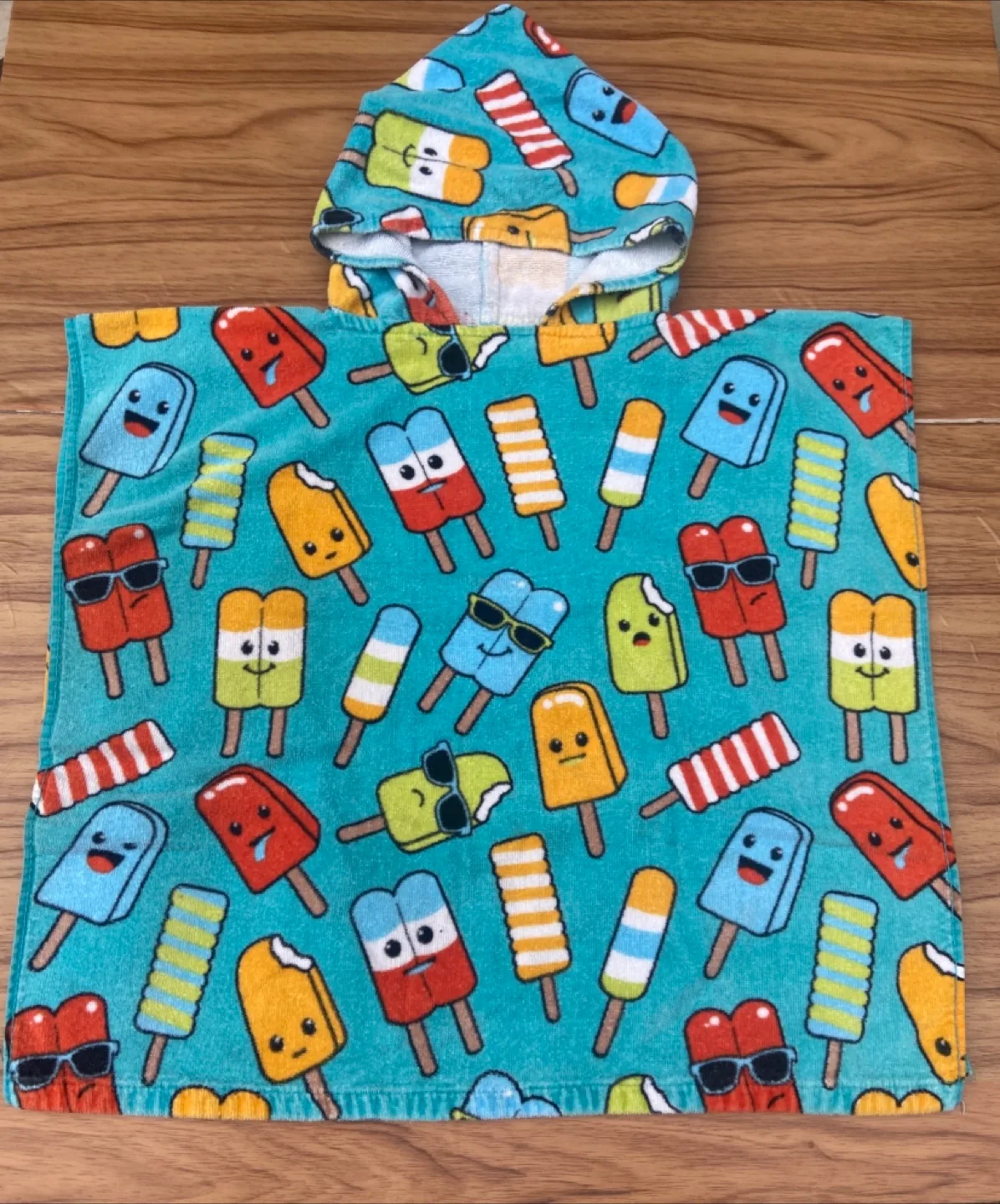 Indigo Kids hooded poncho cotton towel image indicator(2)