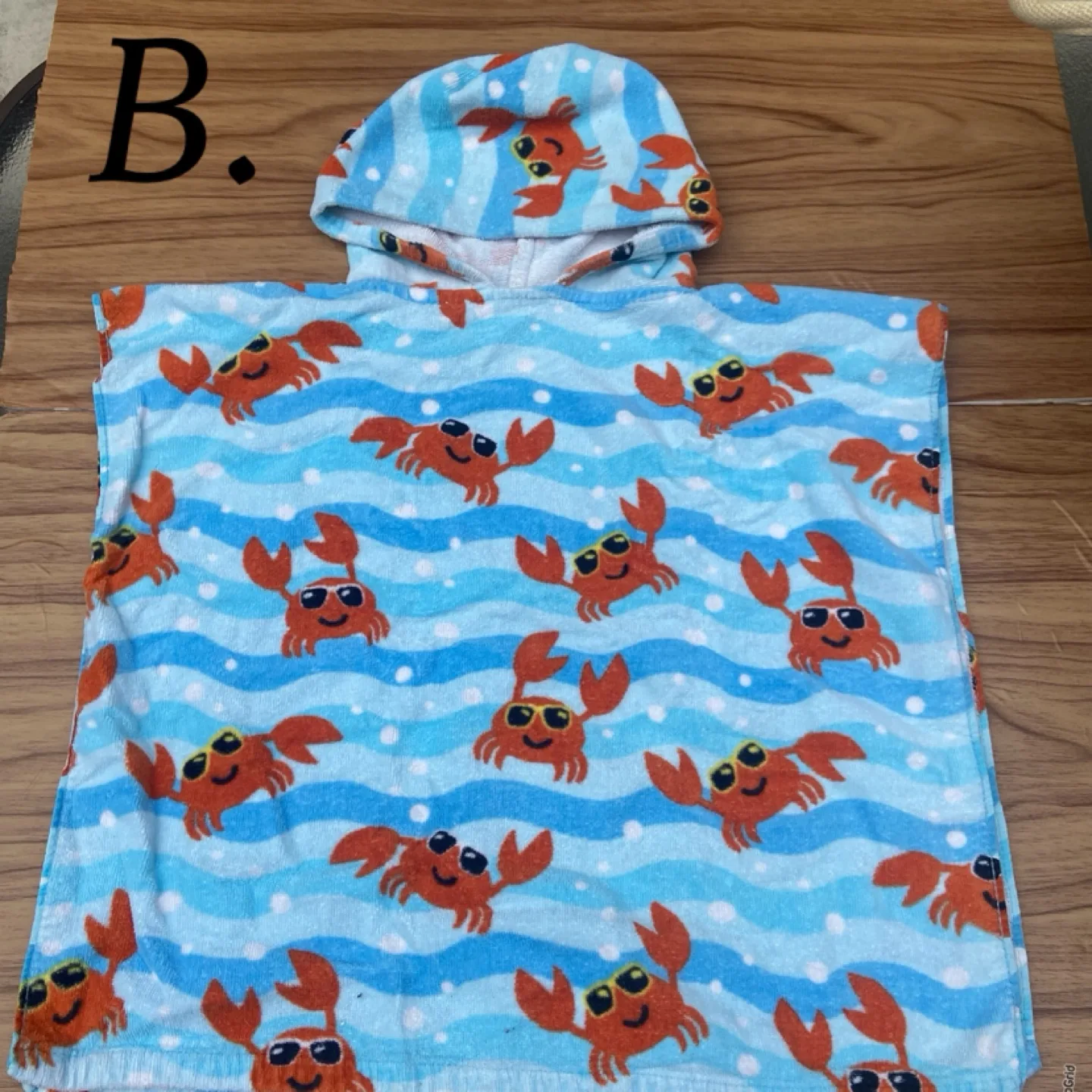 Indigo Kids hooded poncho cotton towel image indicator(8)