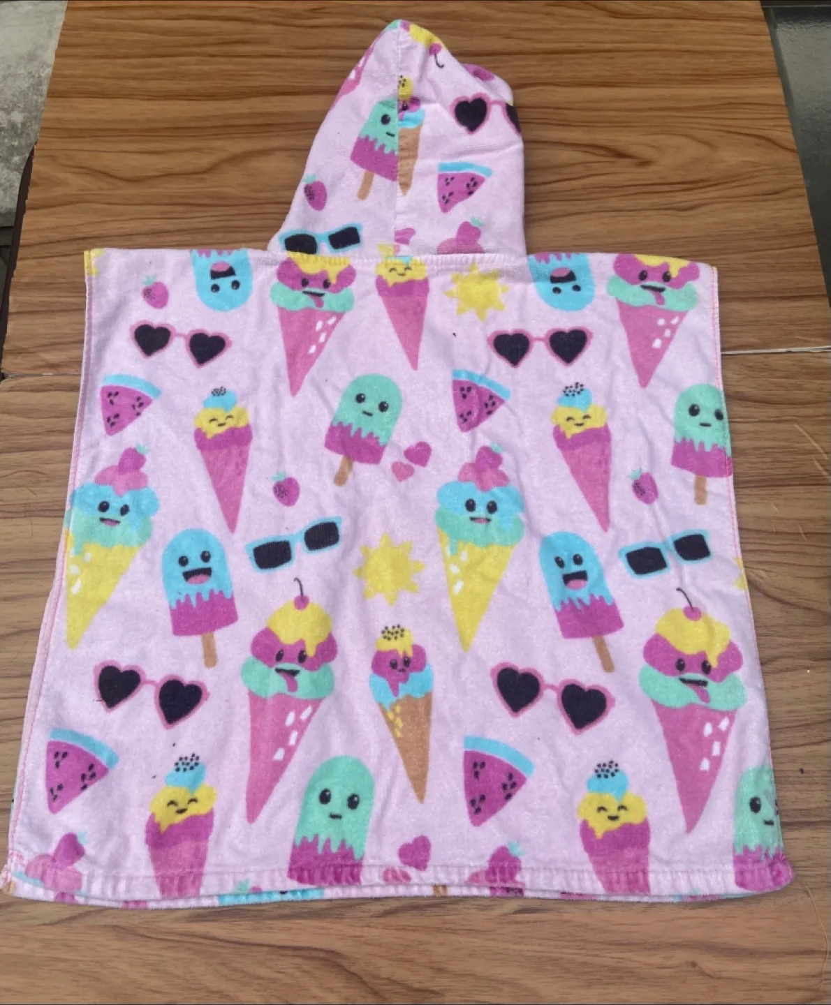 Indigo Kids hooded poncho cotton towel image indicator(6)