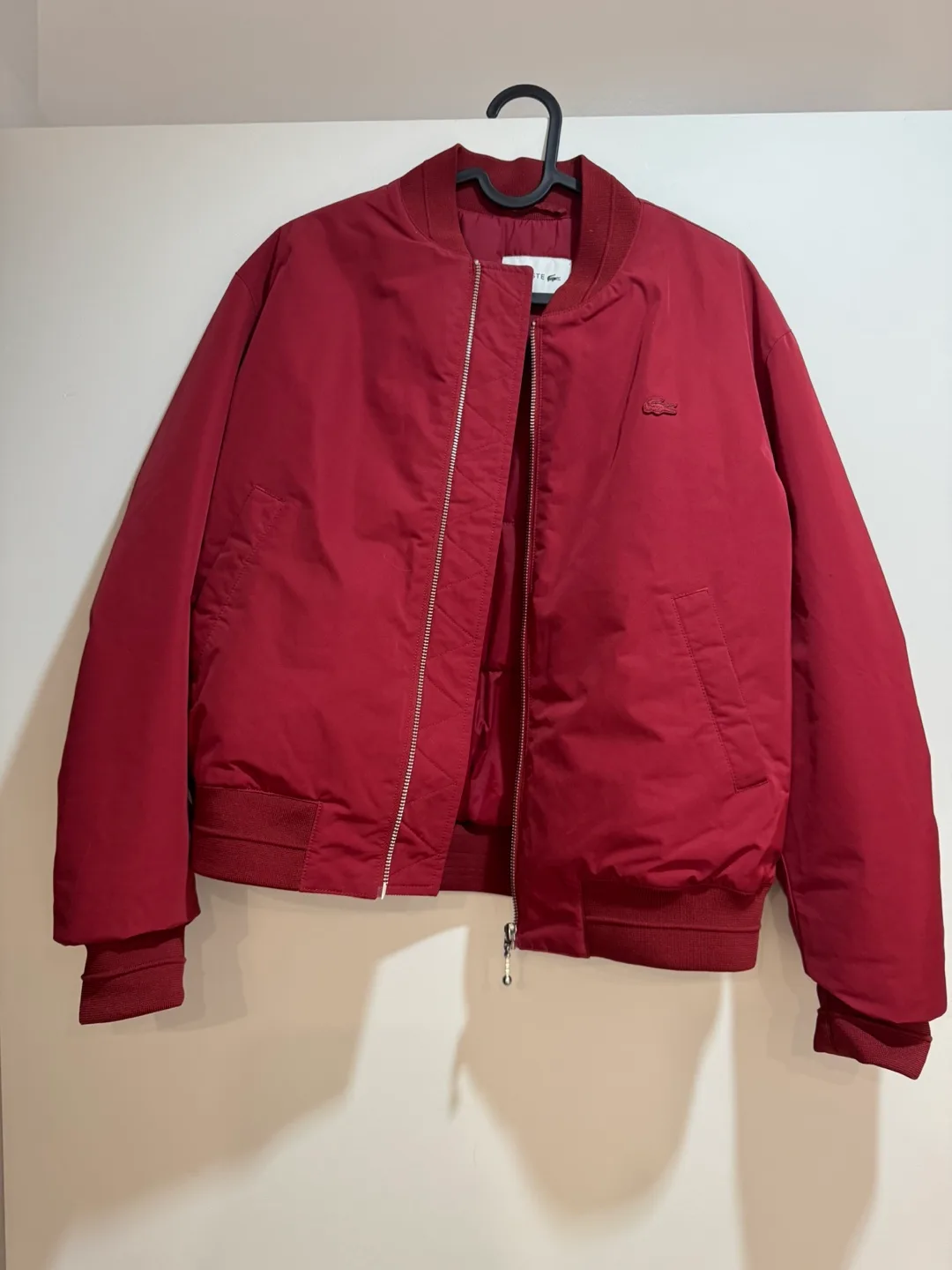 Lacoste Bomber Jacket - Burgundy thumbnail