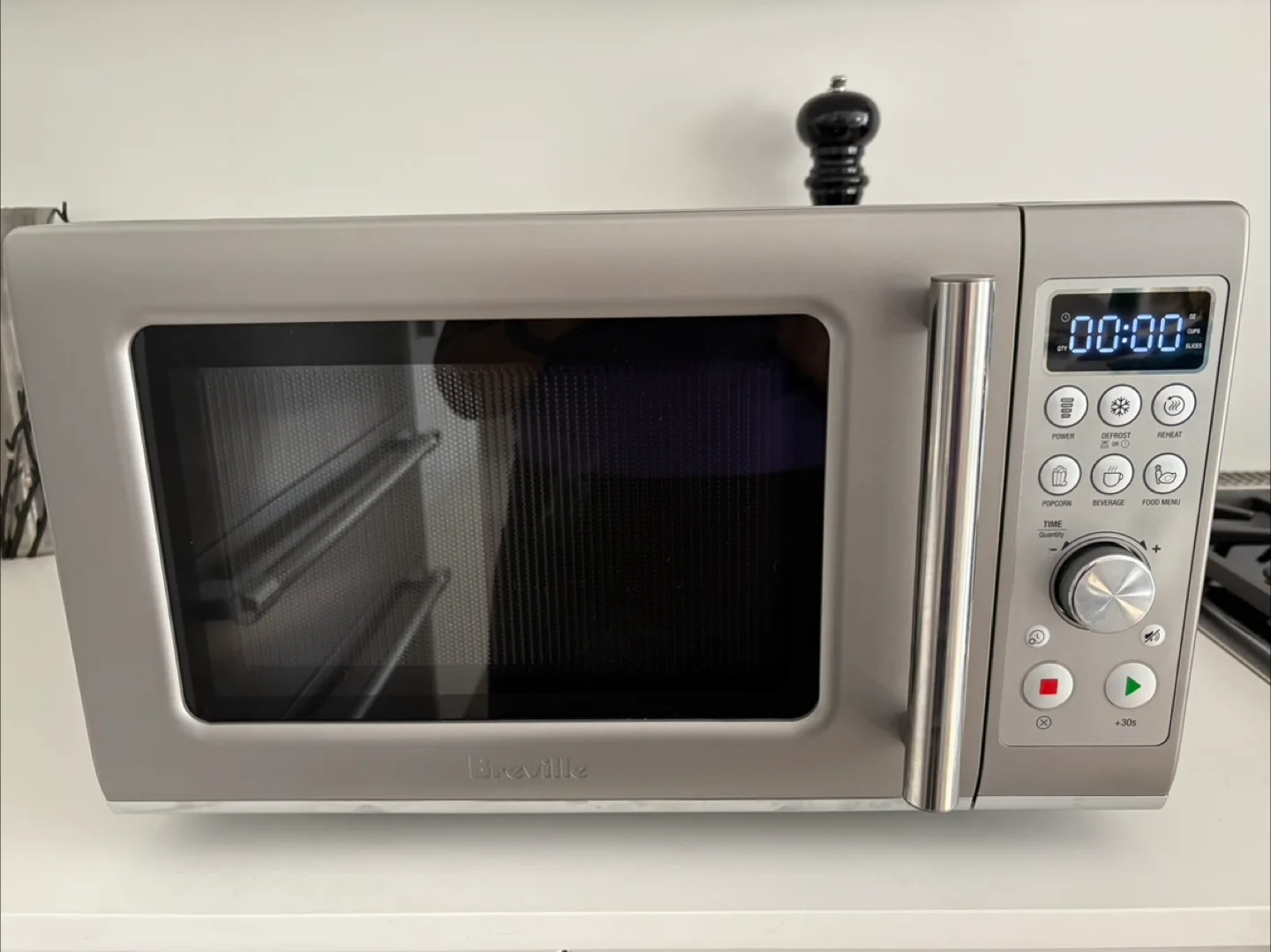 Breville the Compact Wave™ Microwave Soft Close - silver thumbnail