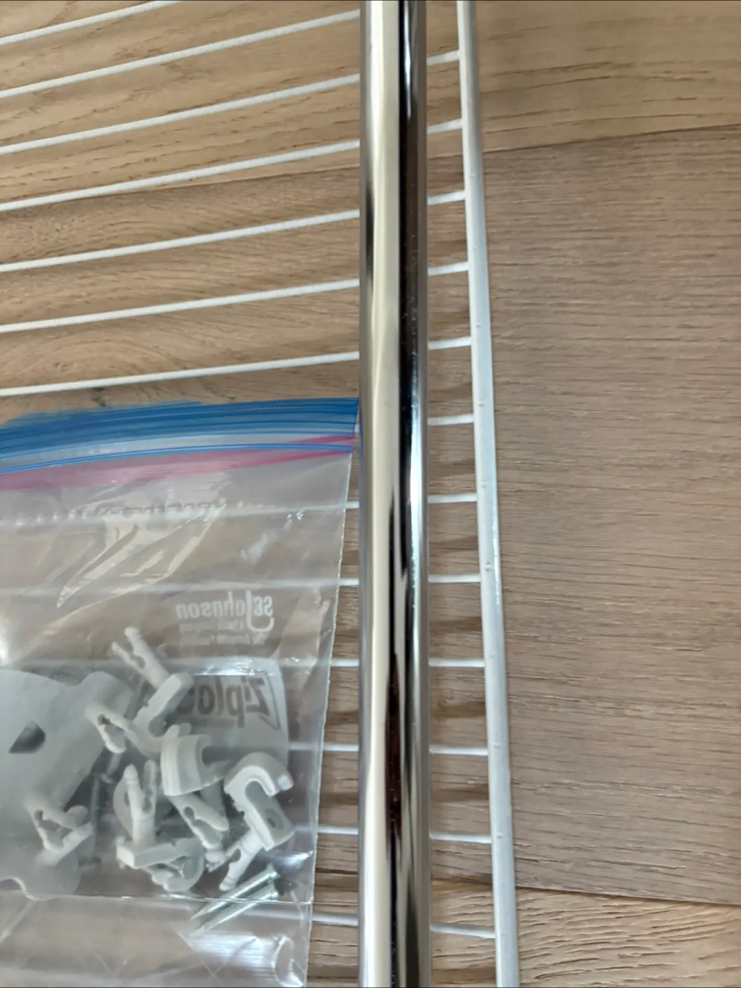 Closetmaid White Wire Shelf Kit 4’ x 12” image indicator(2)