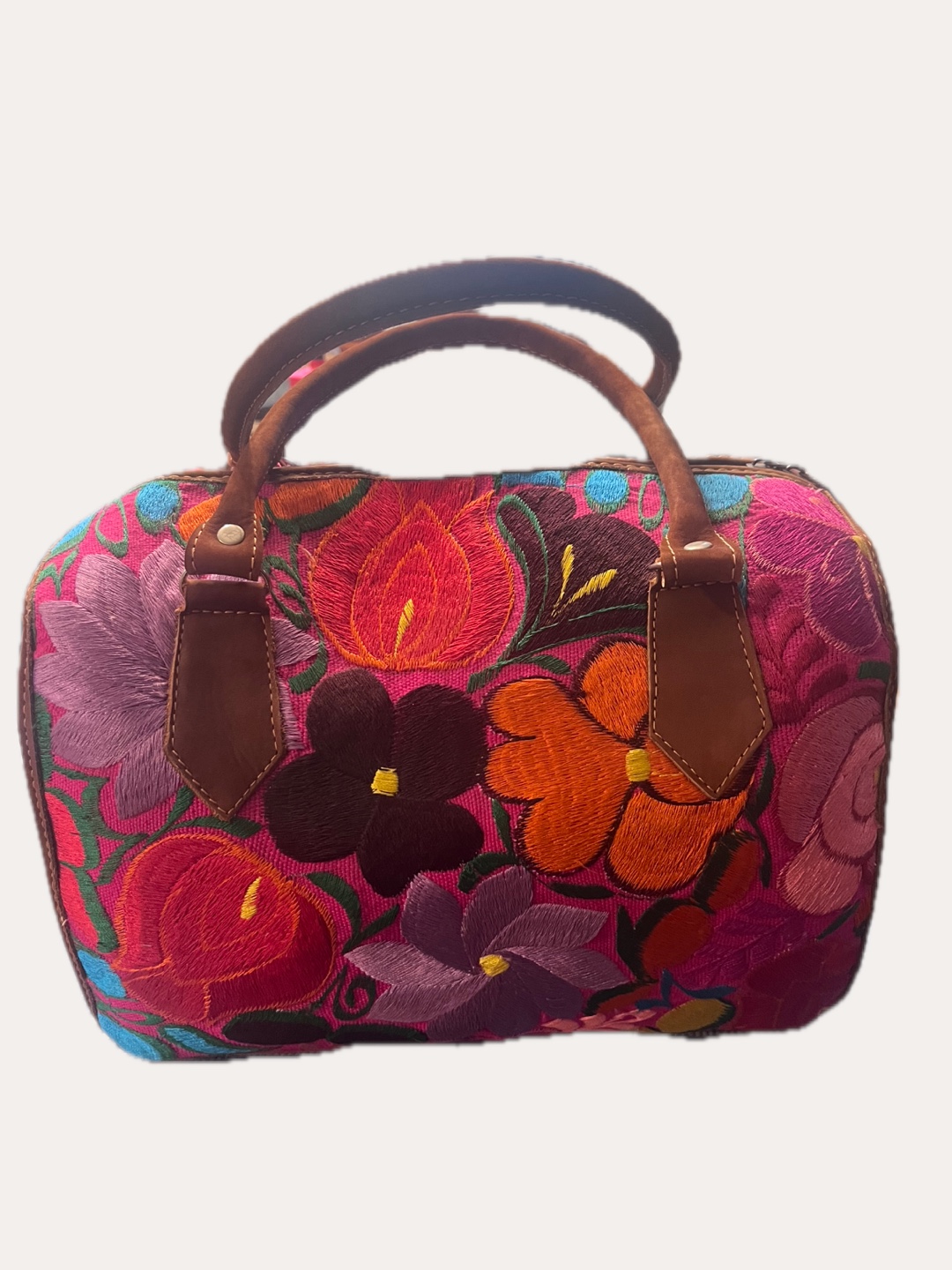 Handmade Floral Embroidered Handbag