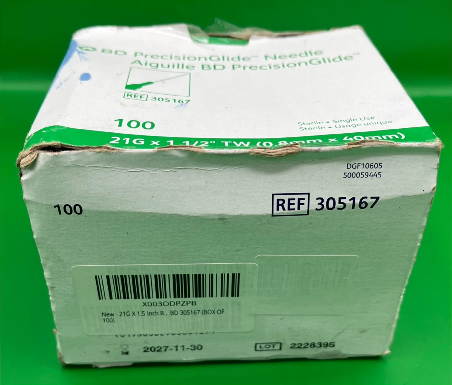 BD PrecisionGlide Needles 21G x 1 1/2" (0.8mm x 40mm) image indicator(2)