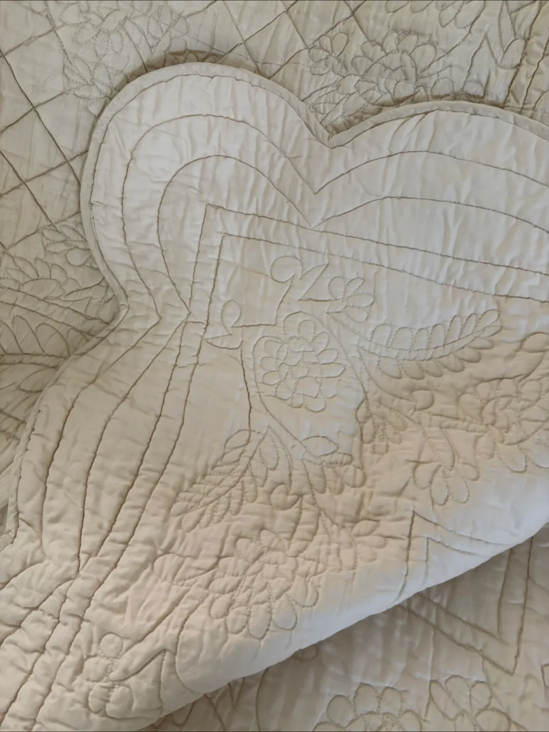 Bombay Company King Size Coverlet & 2 Standard Shams (cream) image indicator(4)