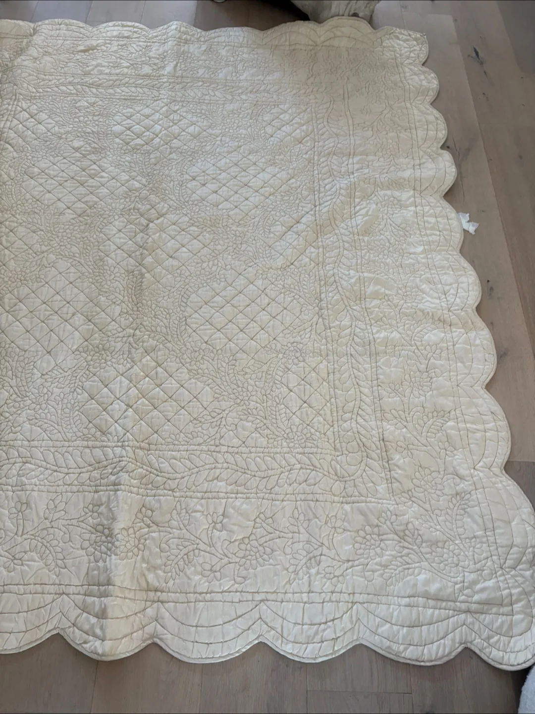 Bombay Company King Size Coverlet & 2 Standard Shams (cream) image indicator(9)