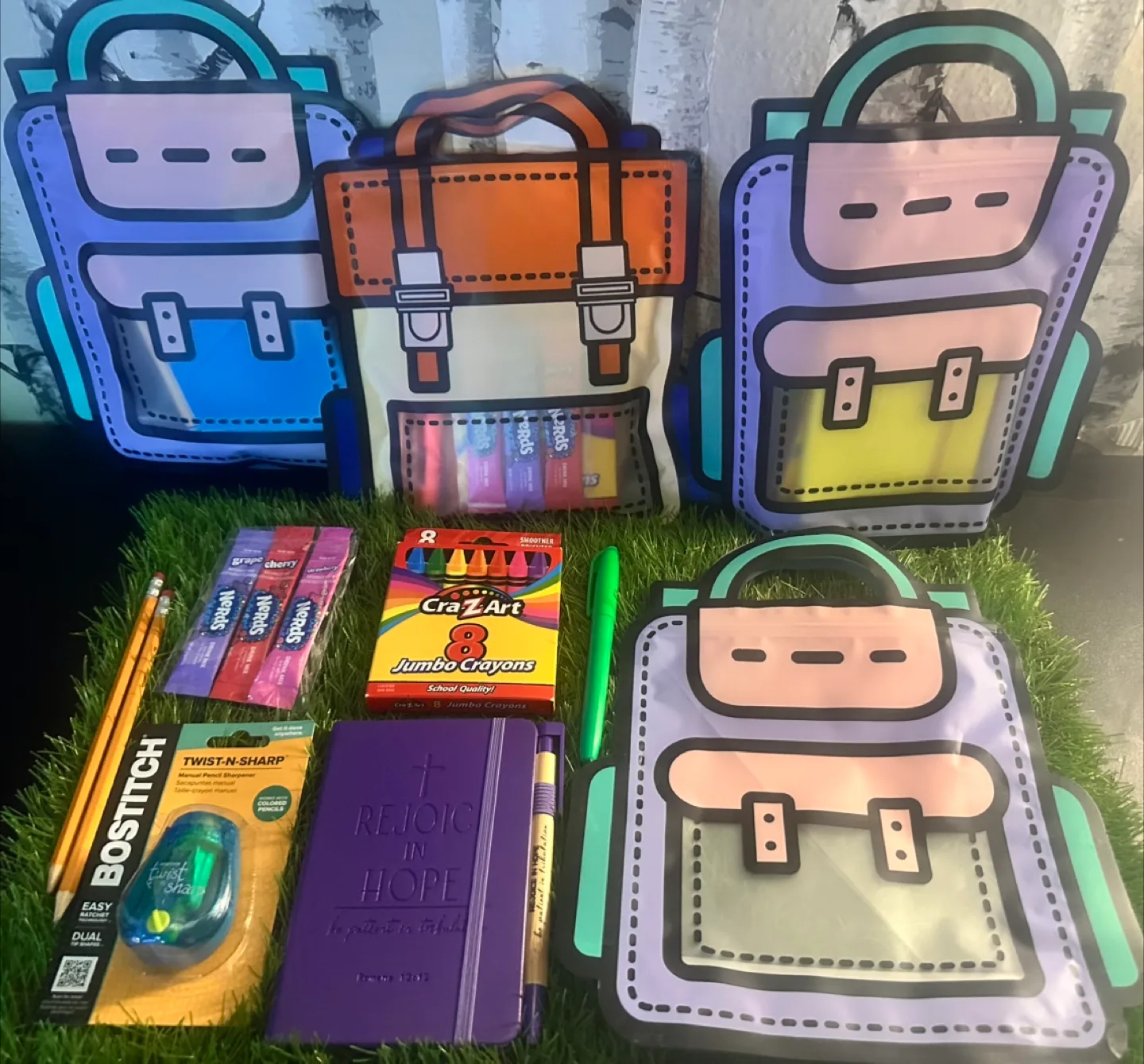 School Supplies Set - Crayons, Notebook, More! thumbnail