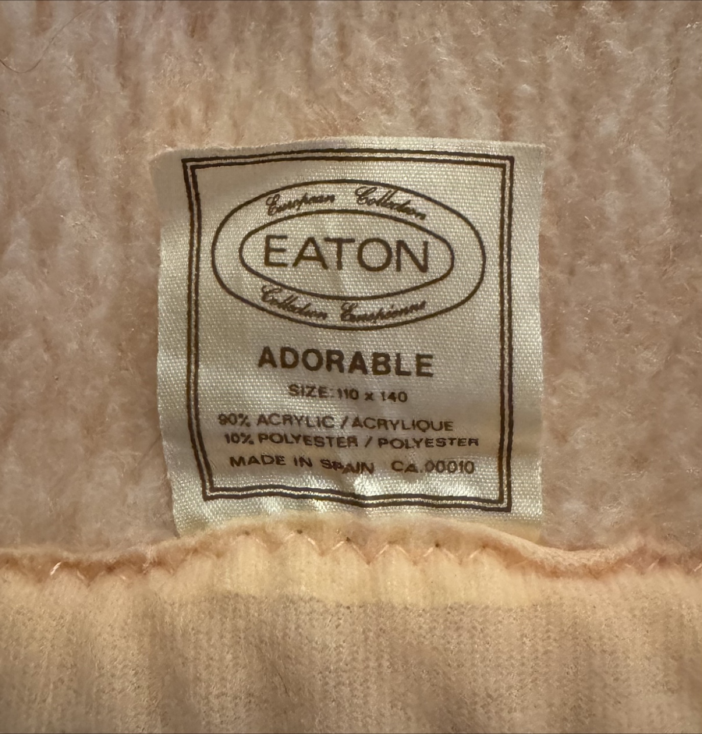 Vintage Eaton Adorable Deer Baby Blanket - photo 3