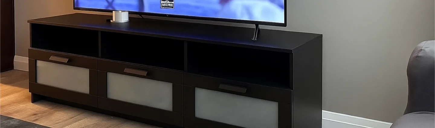 IKEA Dark Brown TV Stand thumbnail