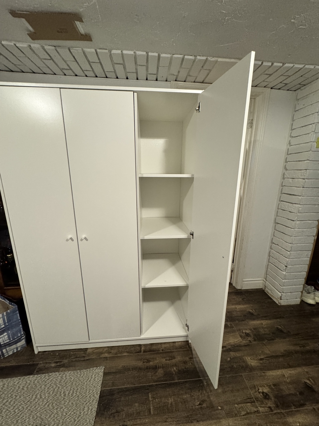 IKEA Kleppstad Wardrobe with 3 Doors, White - photo 3