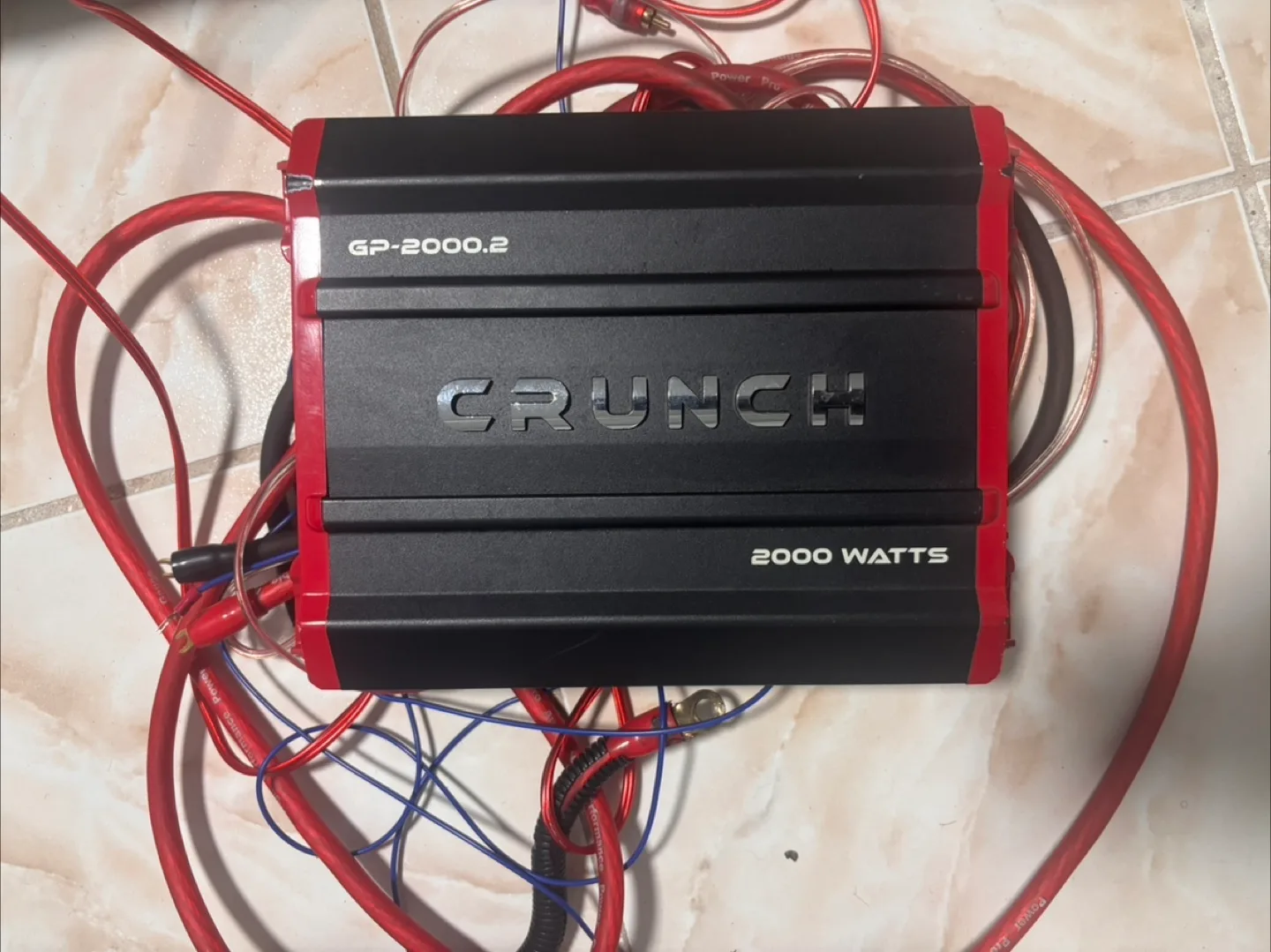 Sony Xplod 1000W Subwoofer & Crunch GP-2000.2 Amp image indicator(4)