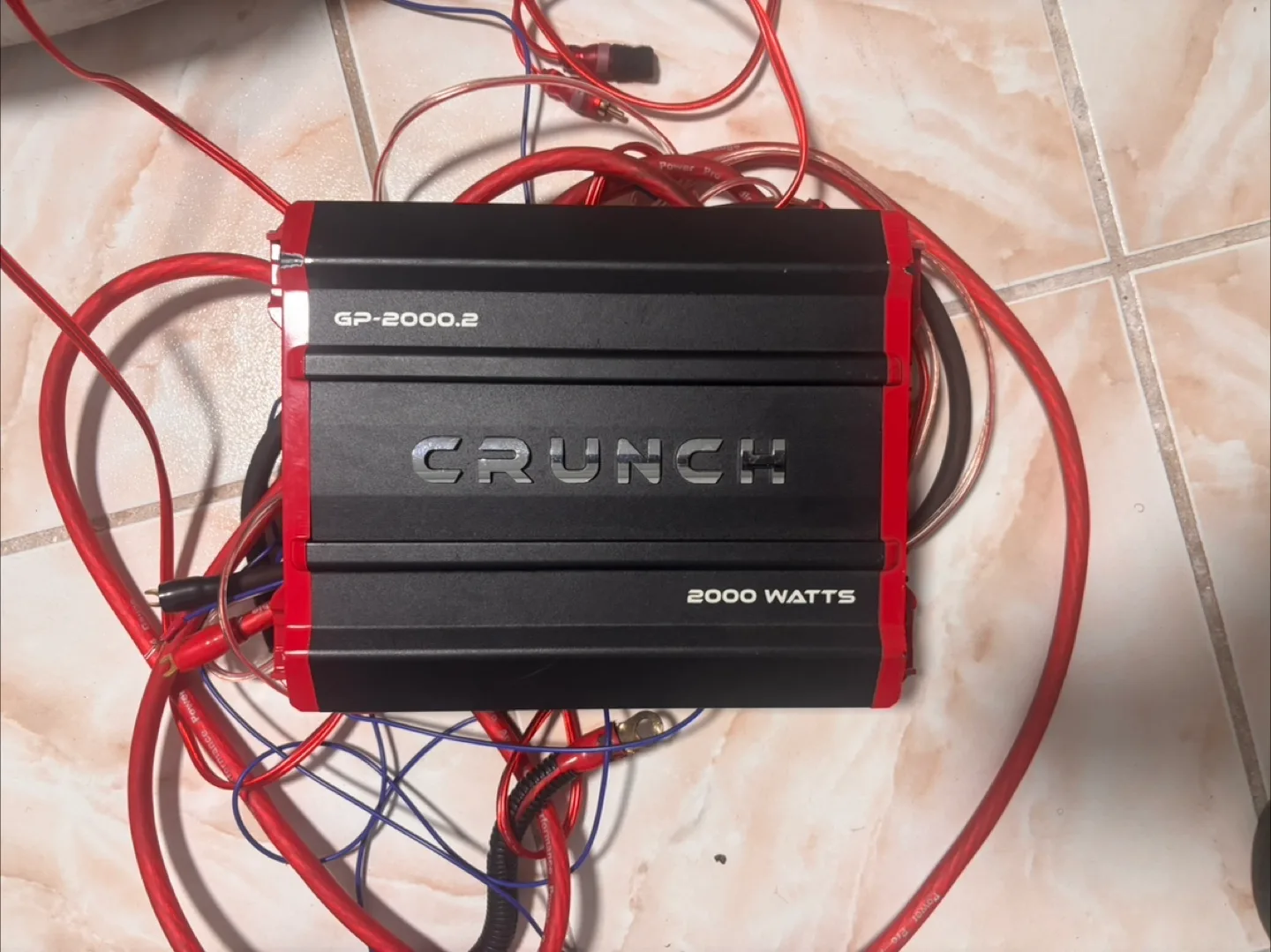 Sony Xplod 1000W Subwoofer & Crunch GP-2000.2 Amp image indicator(5)