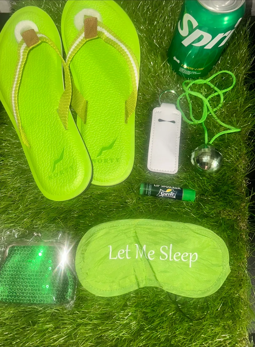 Sprite themed Gift Basket with Flip Flops & Sprite Lip Smacker image indicator(2)