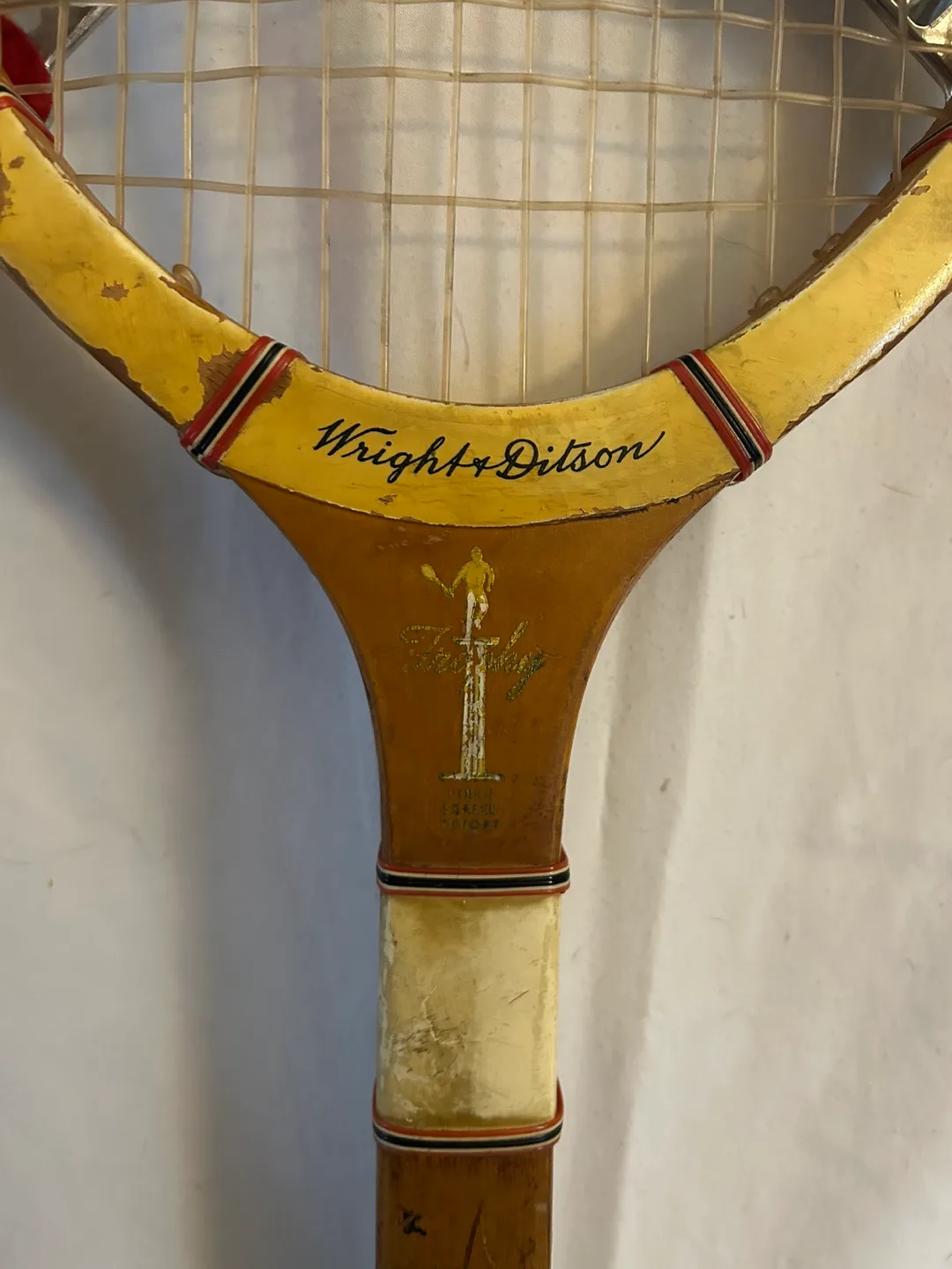VINTAGE Wright & Ditson TROPHY Tennis Racquet thumbnail