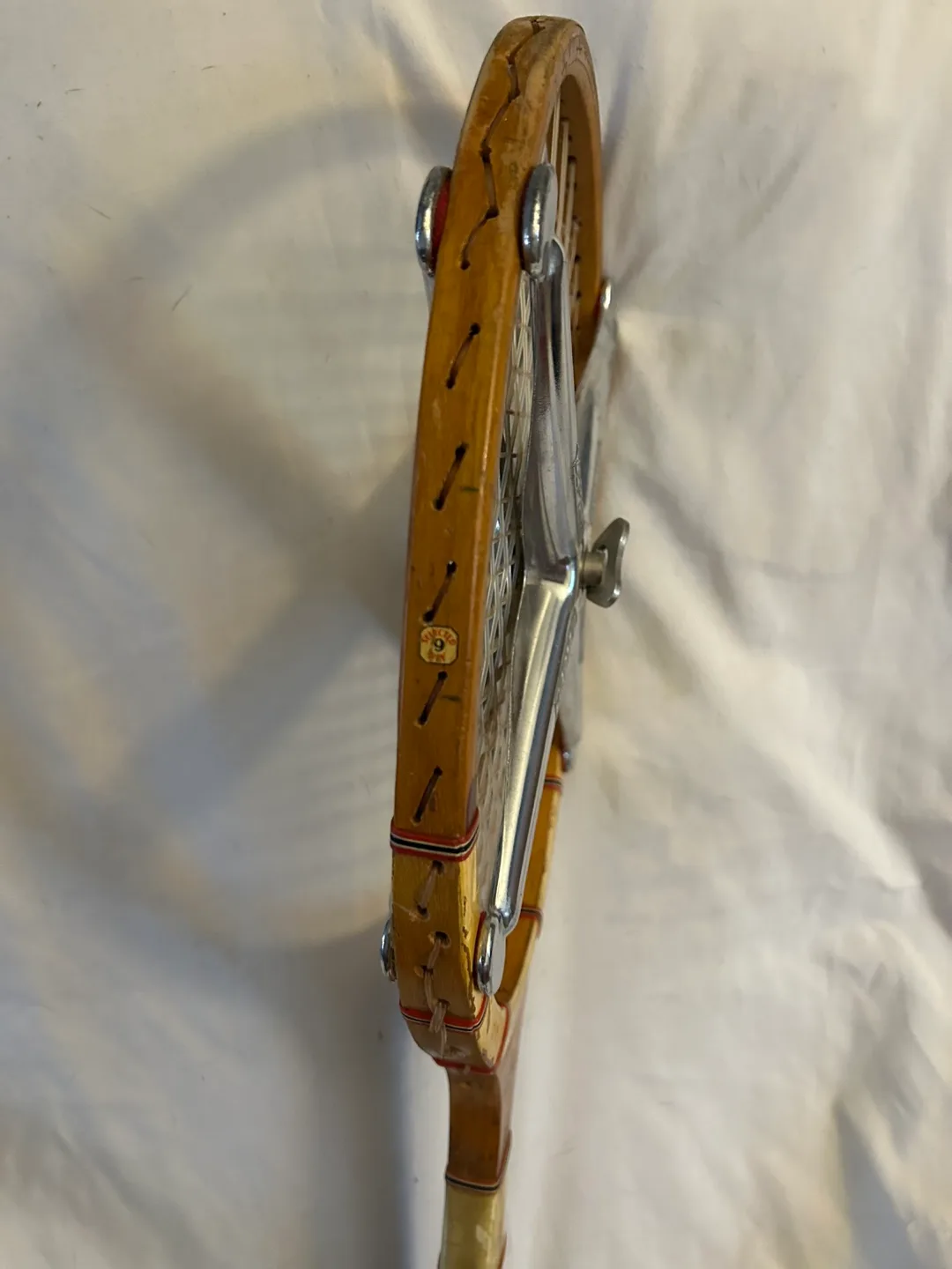 VINTAGE Wright & Ditson TROPHY Tennis Racquet image indicator(4)