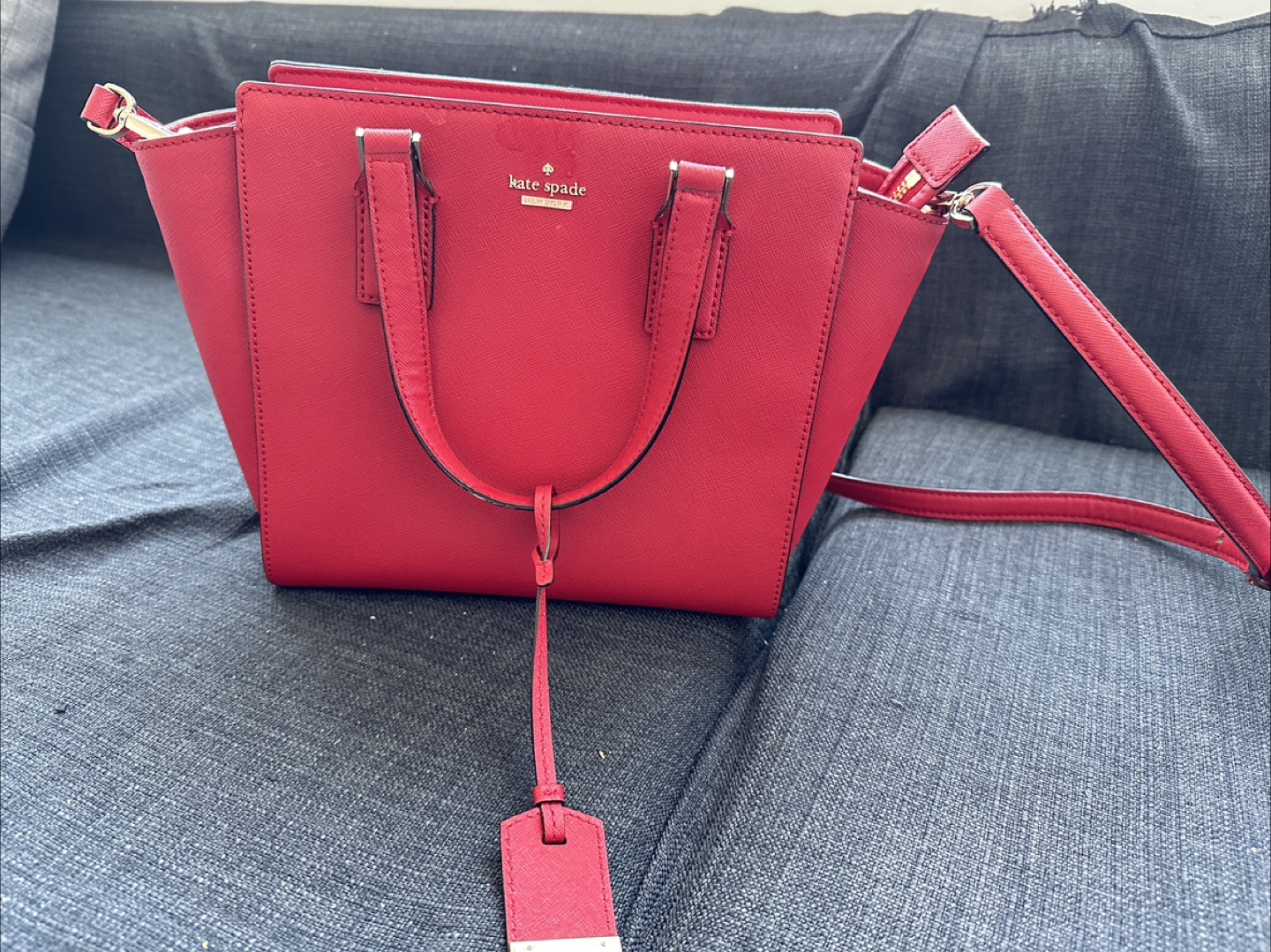 Kate Spade Red Leather Satchel