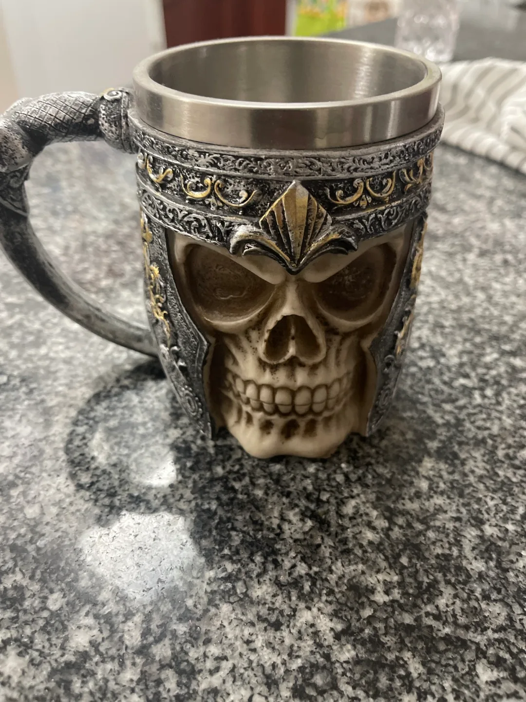Skull Mug with Intricate Design thumbnail