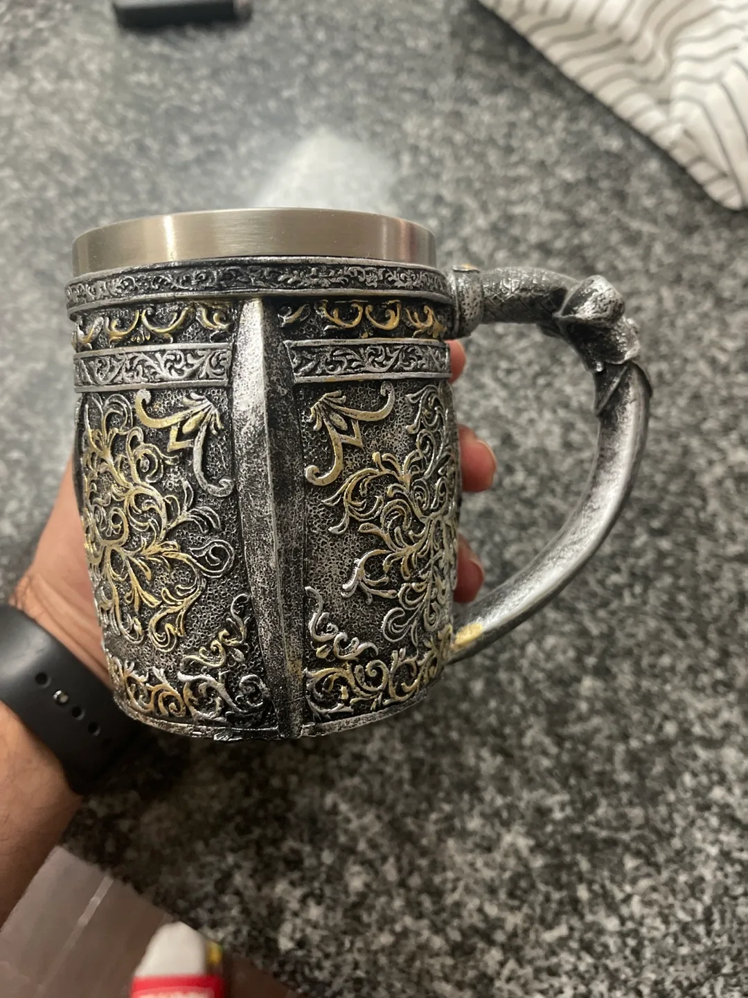 Skull Mug with Intricate Design image indicator(2)