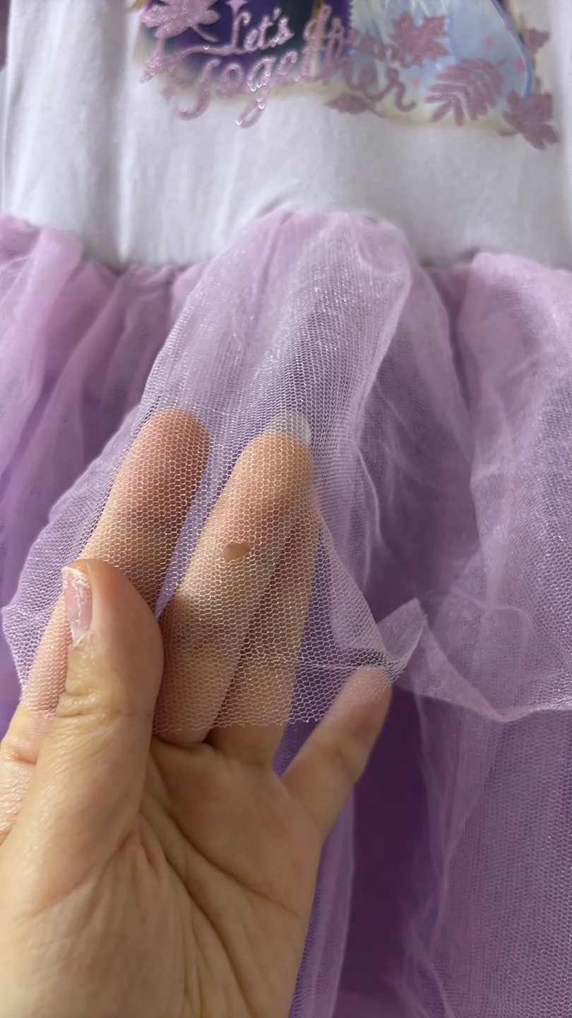 Girls “Disney Frozen” long sleeve shirt tulle dress size 6-8yrs image indicator(7)