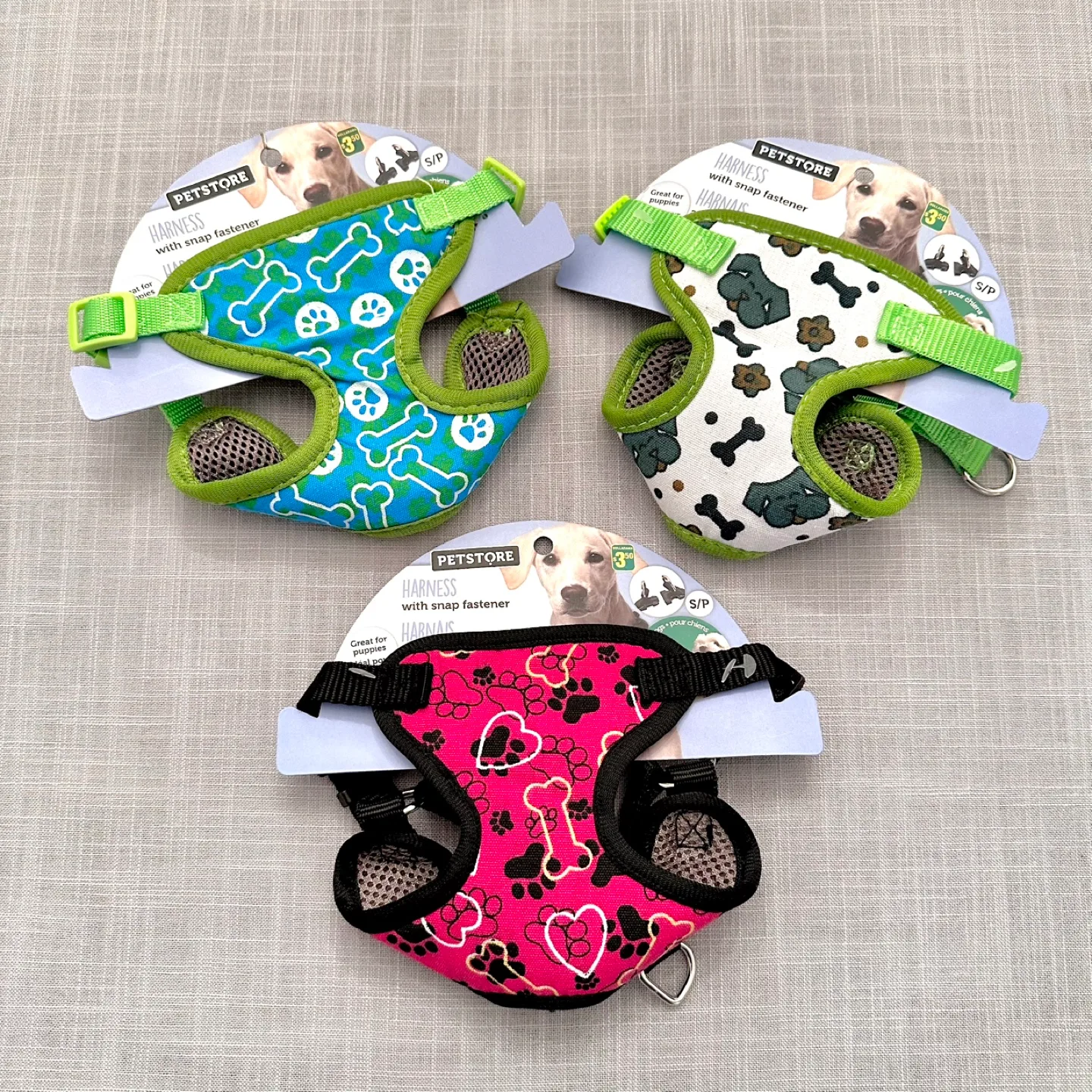 Set 4 brand new dog harnesses (size small) thumbnail