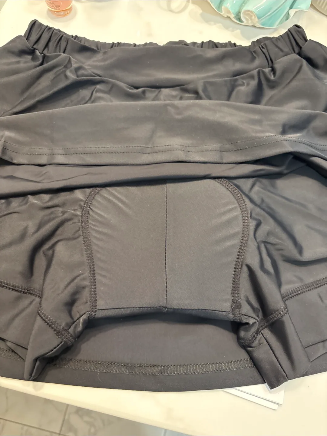 ARSUXEO NEW Cycle Skort - Black image indicator(2)