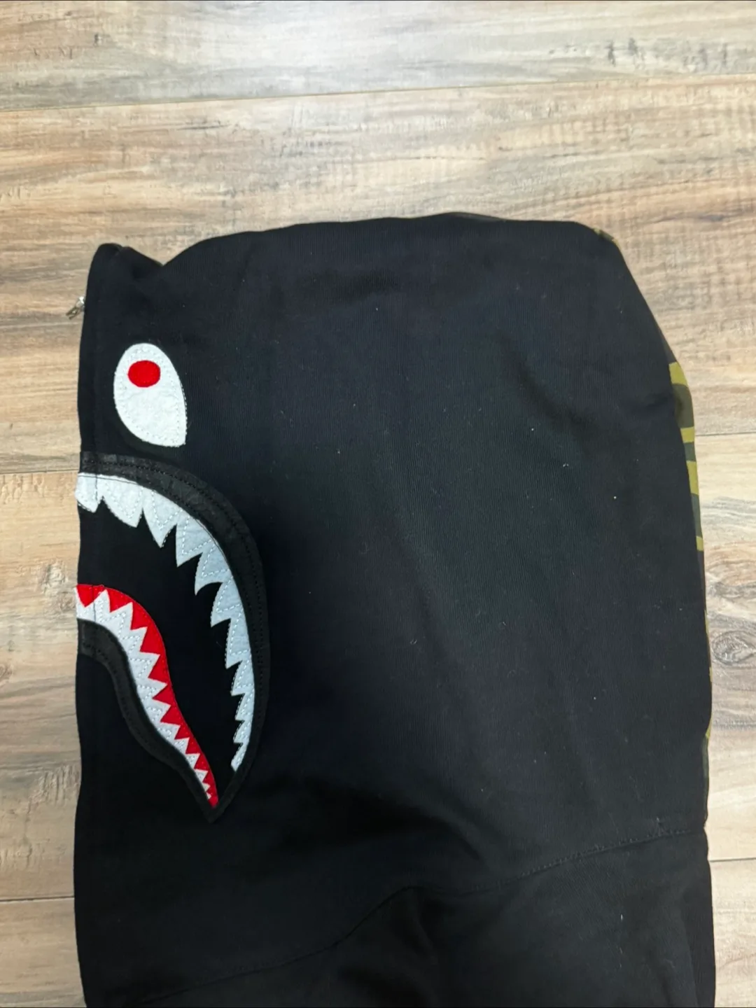 BAPE Shark Full Zip Hoodie - Camo/Black image indicator(6)